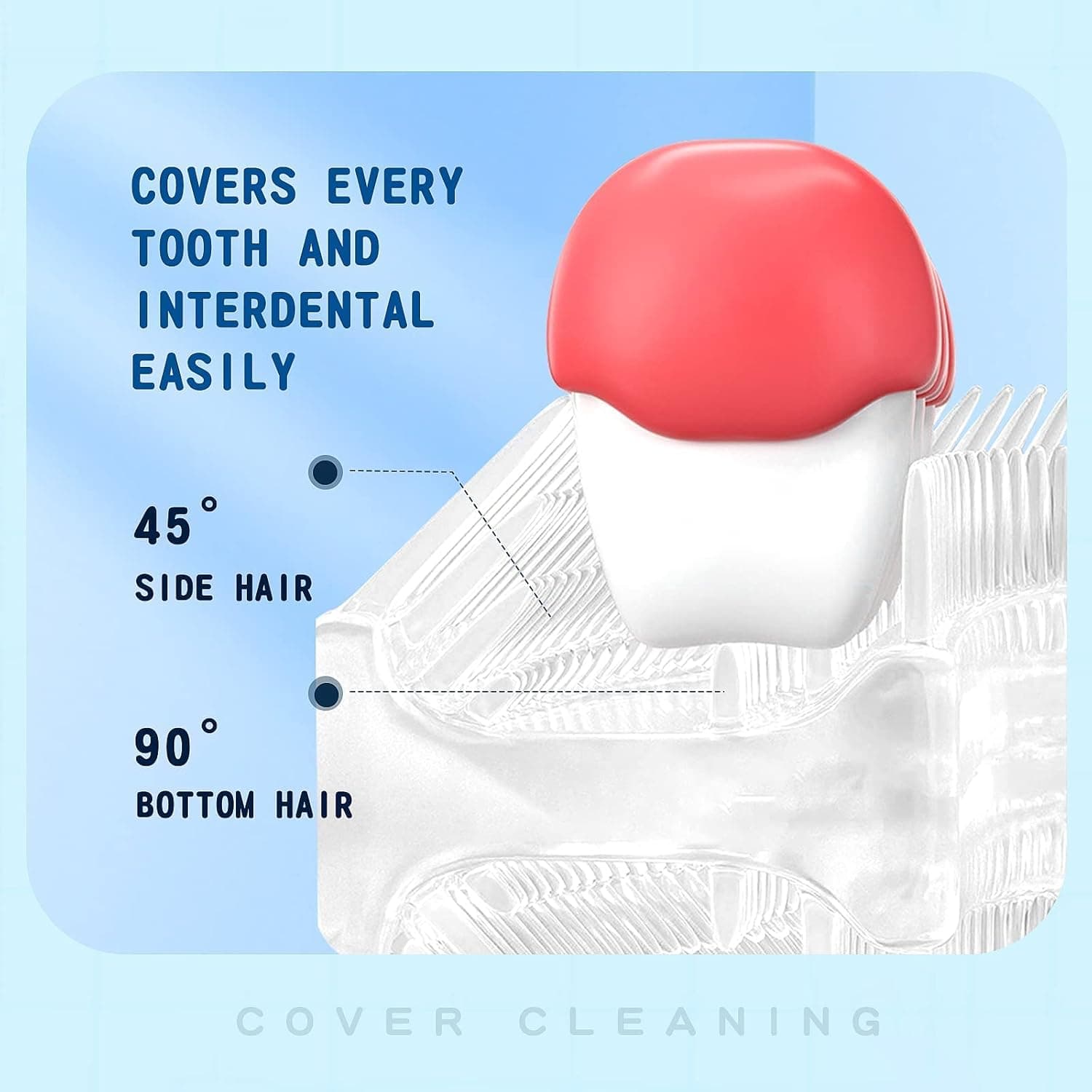 DYCROL Kids U-Shaped Electric Toothbrush with 4 Brush Heads thumbnail 5