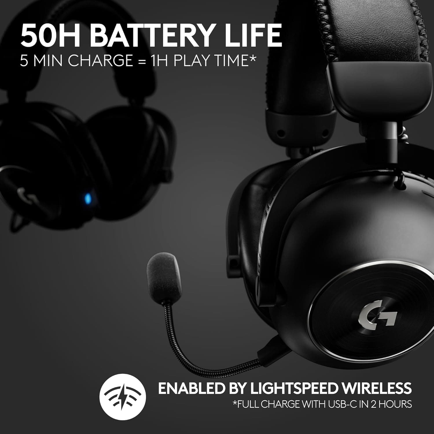 Logitech G PRO X 2 Lightspeed Wireless Gaming Headset thumbnail 3