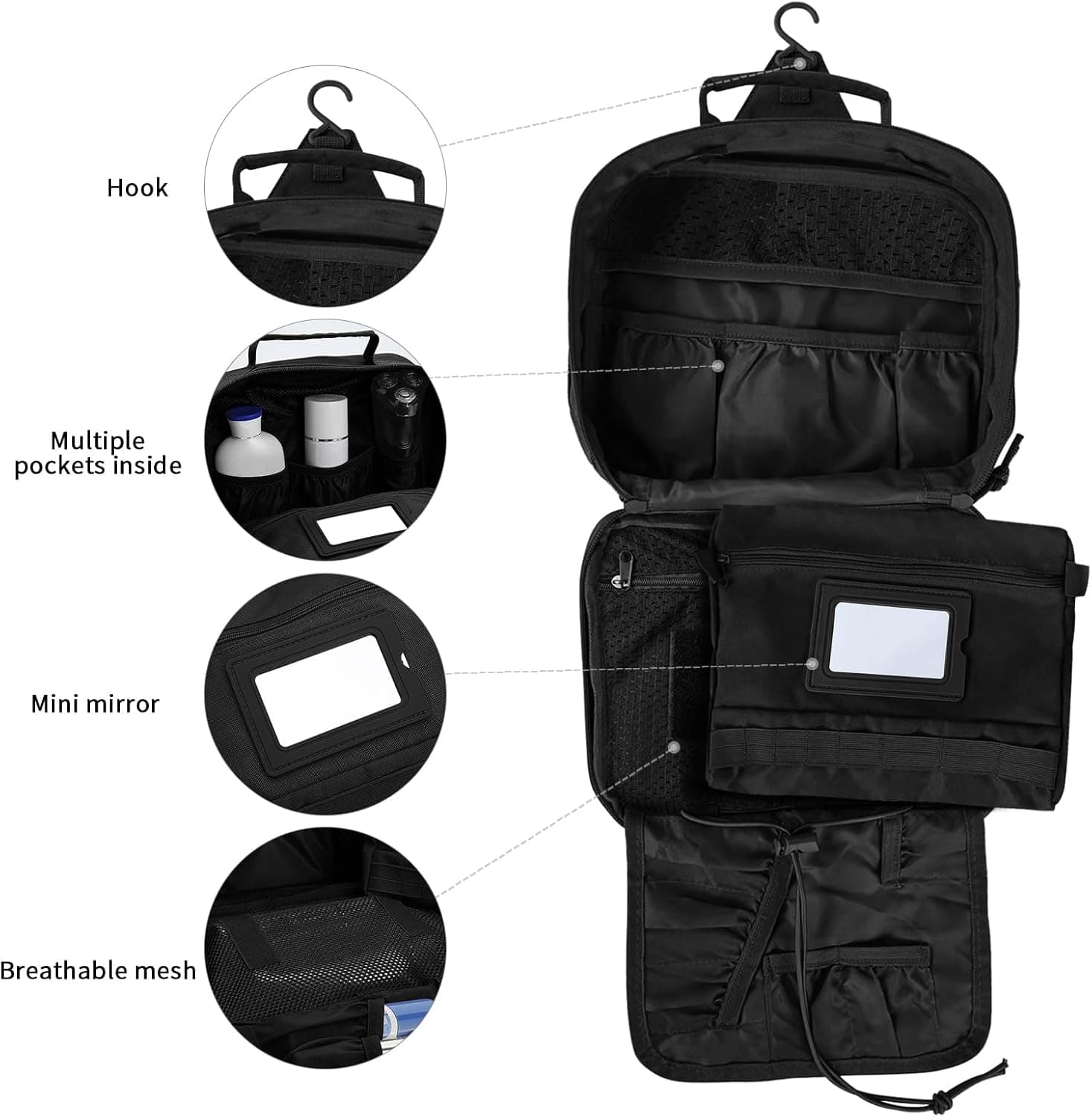 SUNRISING Tactical Toiletry Bag for Men and Women thumbnail 4