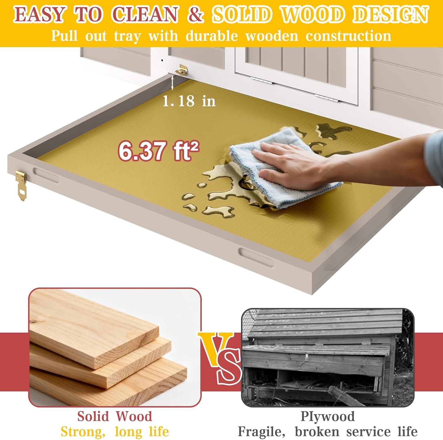 Large Chicken Coop with Run and Nesting Boxes thumbnail 5