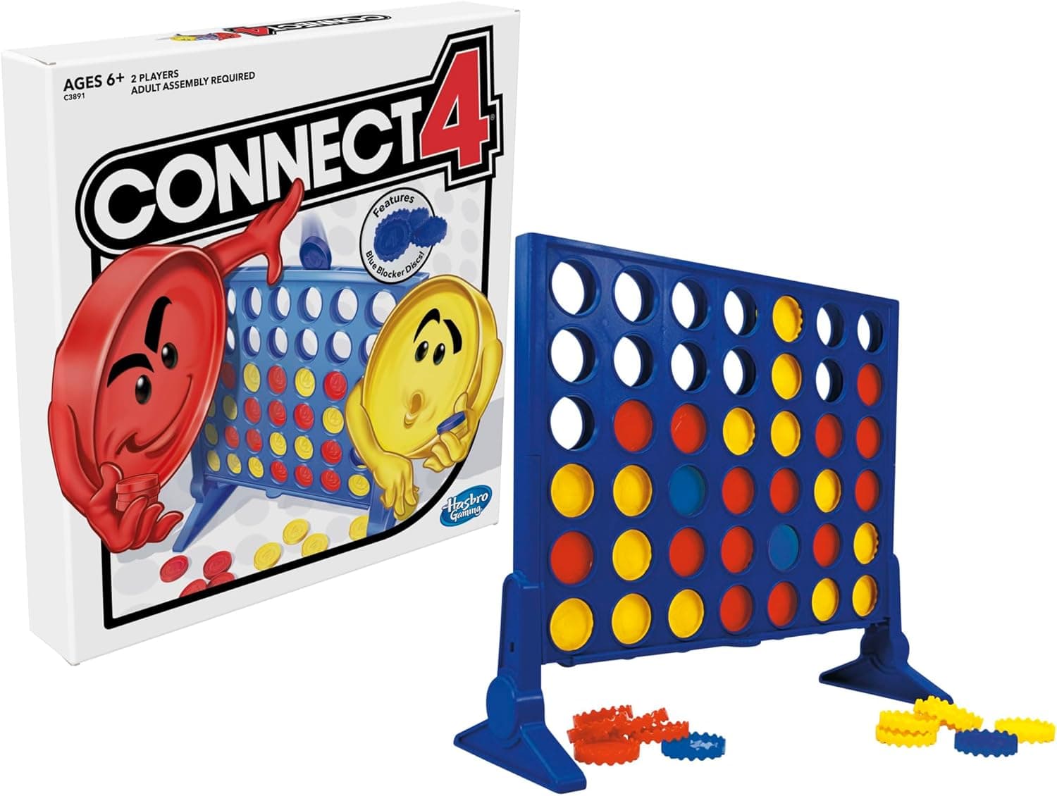 Hasbro Gaming Connect 4 Strategy Board Game for Ages 6 and Up (Amazon Exclusive) : Toys &amp; Games thumbnail 3