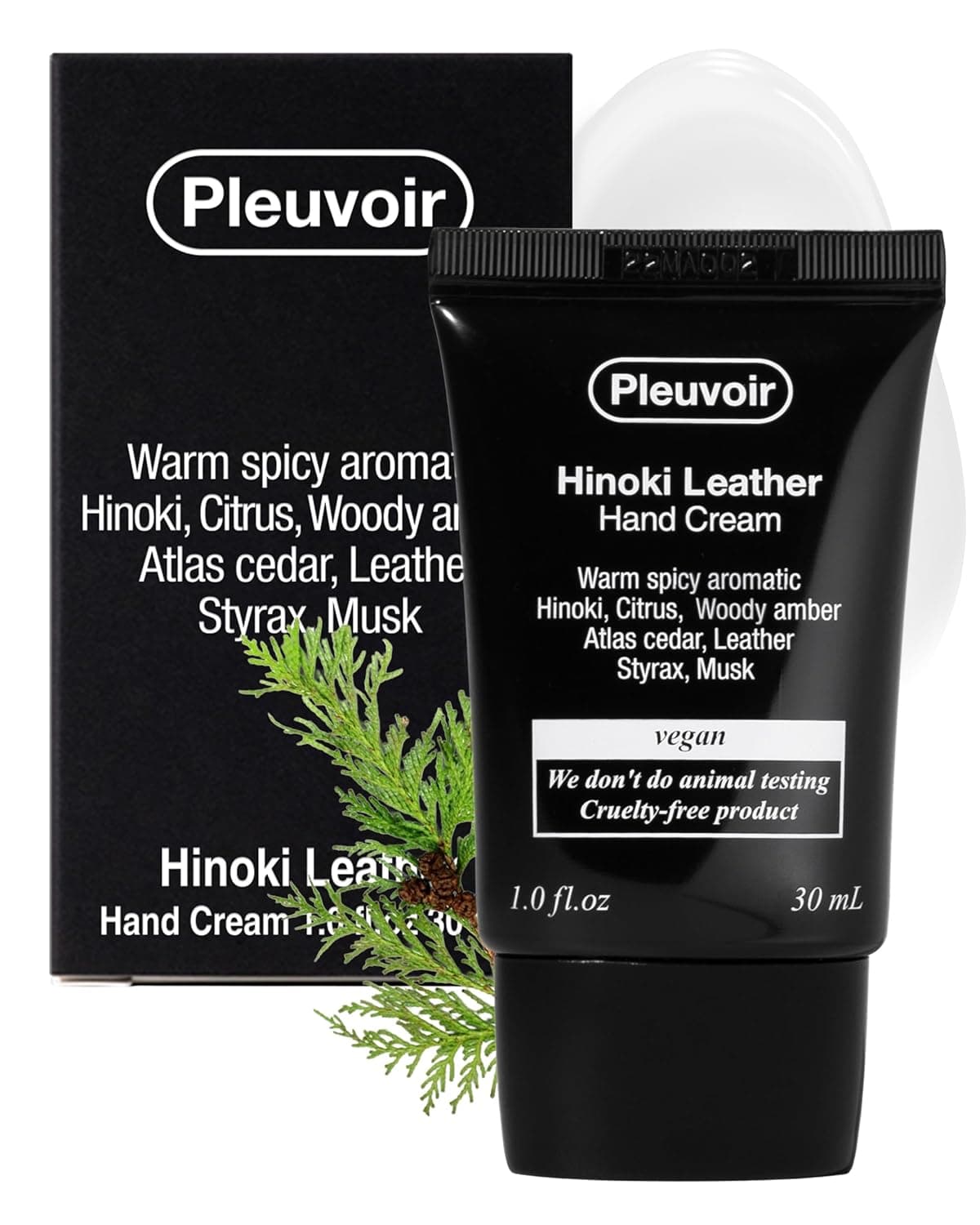 Pleuvoir Hinoki Leather Perfume Hand Cream -French MANE × Japanese Cypress (Cedar &amp; Musk), Non-Sticky, Phone-Ready, Travel Size, Moisturizing with Shea Butter, Hyaluronic Acid and Jojoba Oil - 1oz : Beauty &amp; Personal Care — Spring Gift Ideas gift idea