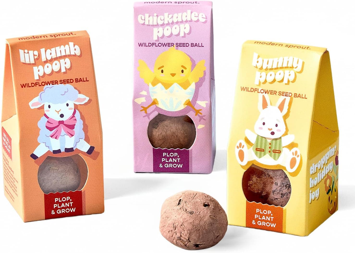 Modern Sprout Wildflower Seed Bombs - Pack of 3 — Spring Gift Ideas gift idea