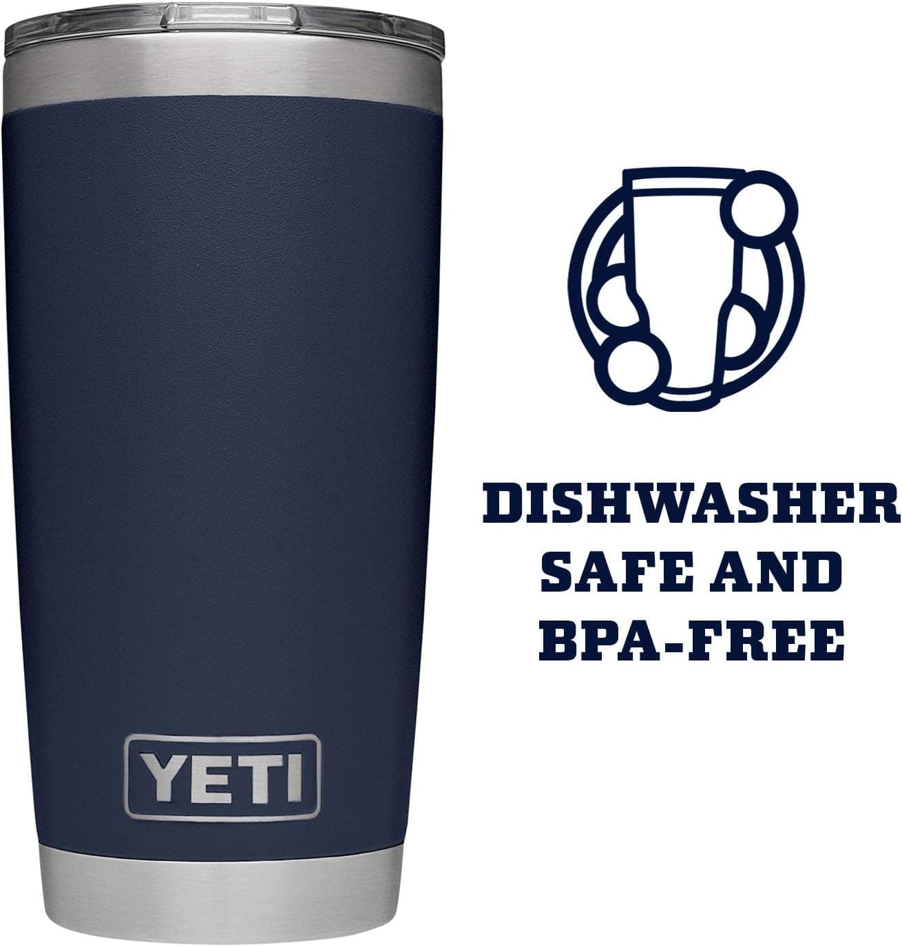 YETI Rambler 20 oz Stainless Steel Vacuum Insulated Tumbler with MagSlider Lid thumbnail 4