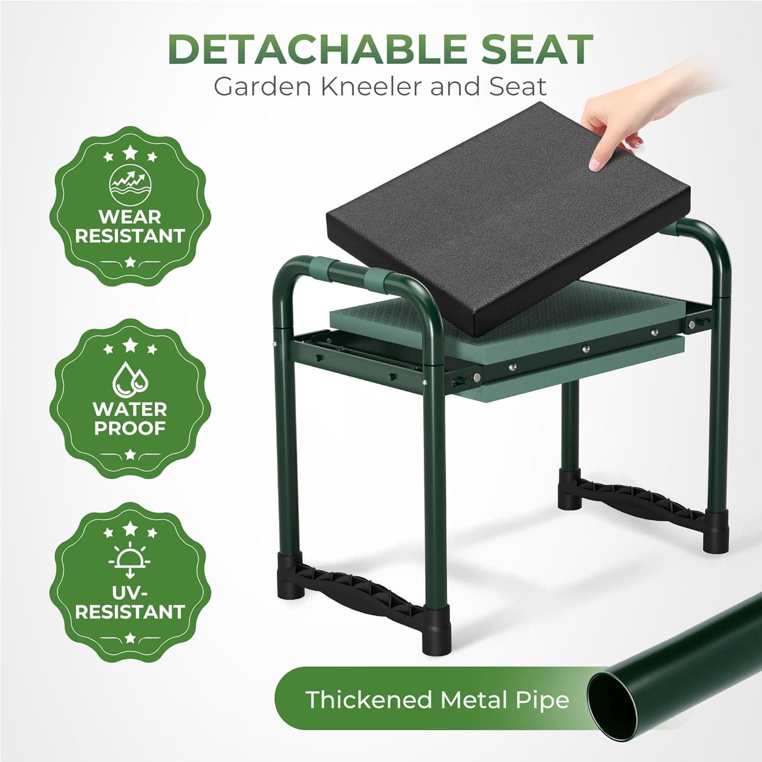 Walensee Foldable Garden Kneeler and Seat with Tool Bag thumbnail 5
