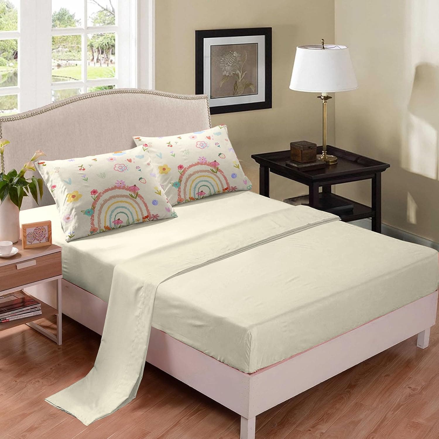 6-Piece Rainbow Comforter Set for Twin Bed thumbnail 4