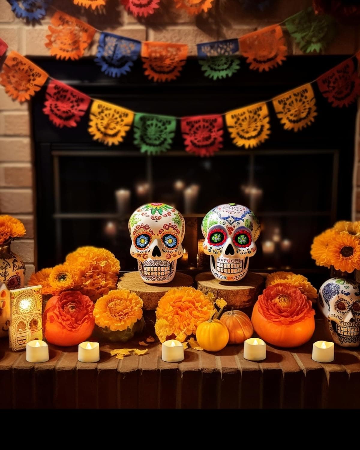 Homemory Timer Tea Lights Candles - 12-Pack Flameless LED Tealights with 6-Hour Timer thumbnail 2