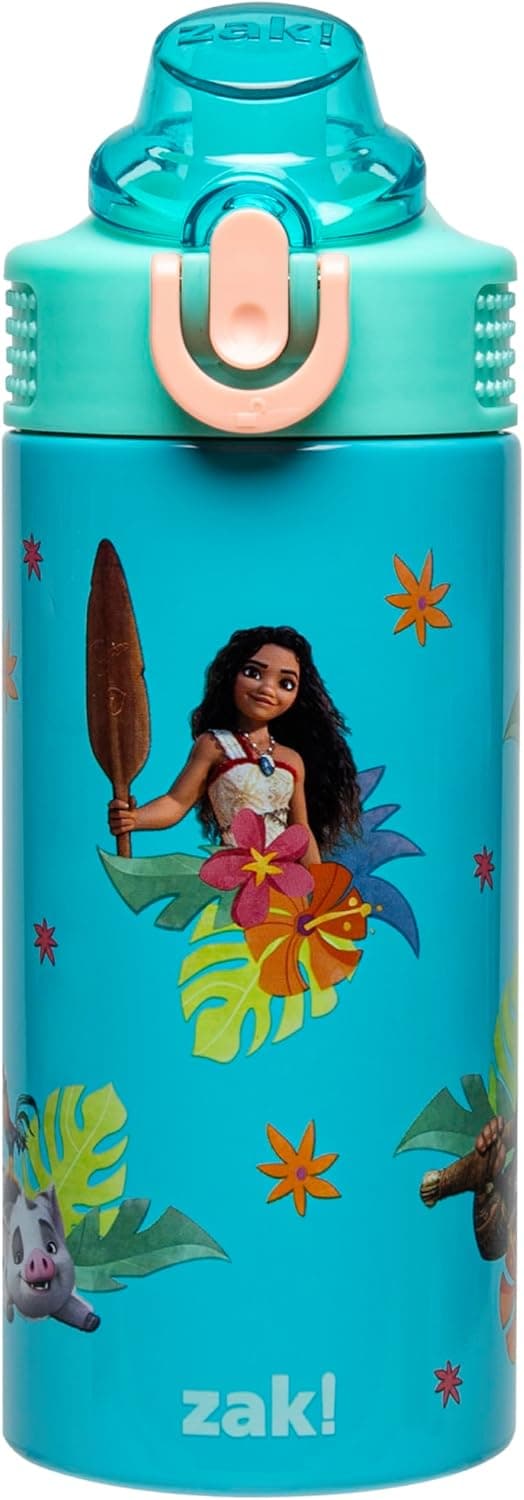 Zak Designs Disney Moana Sage Kids Water Bottle image 1
