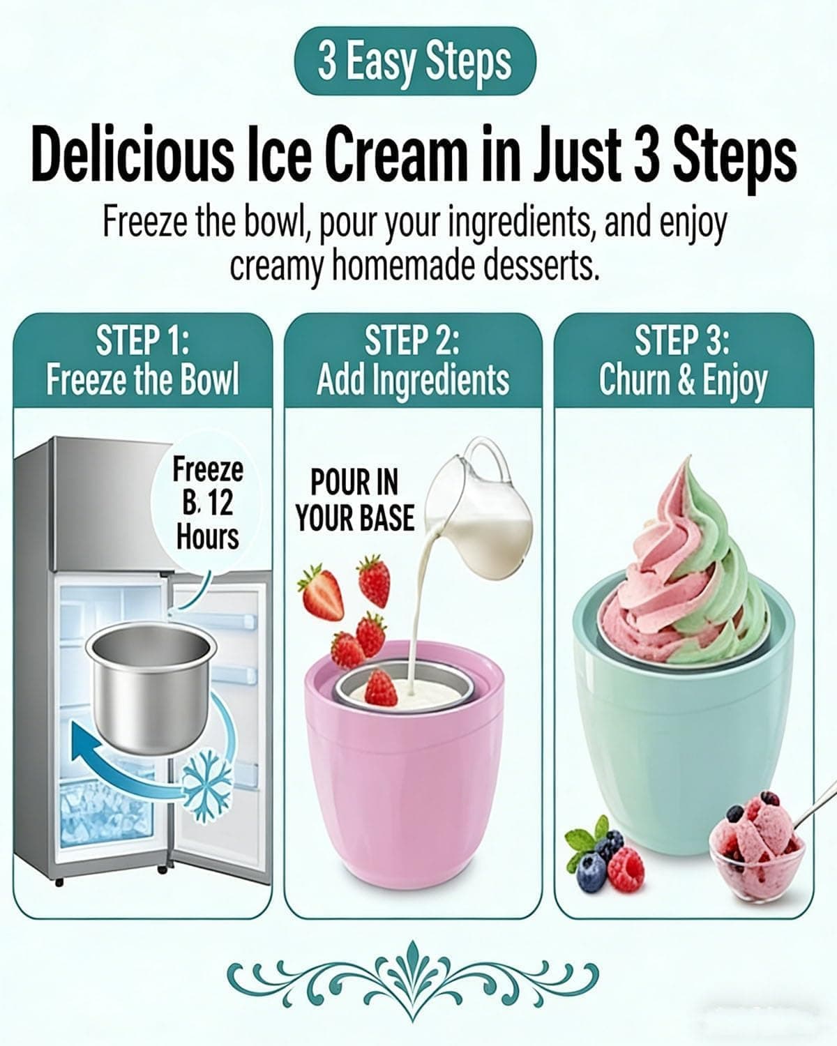 Kitchen HQ Personal Ice Cream Maker thumbnail 3