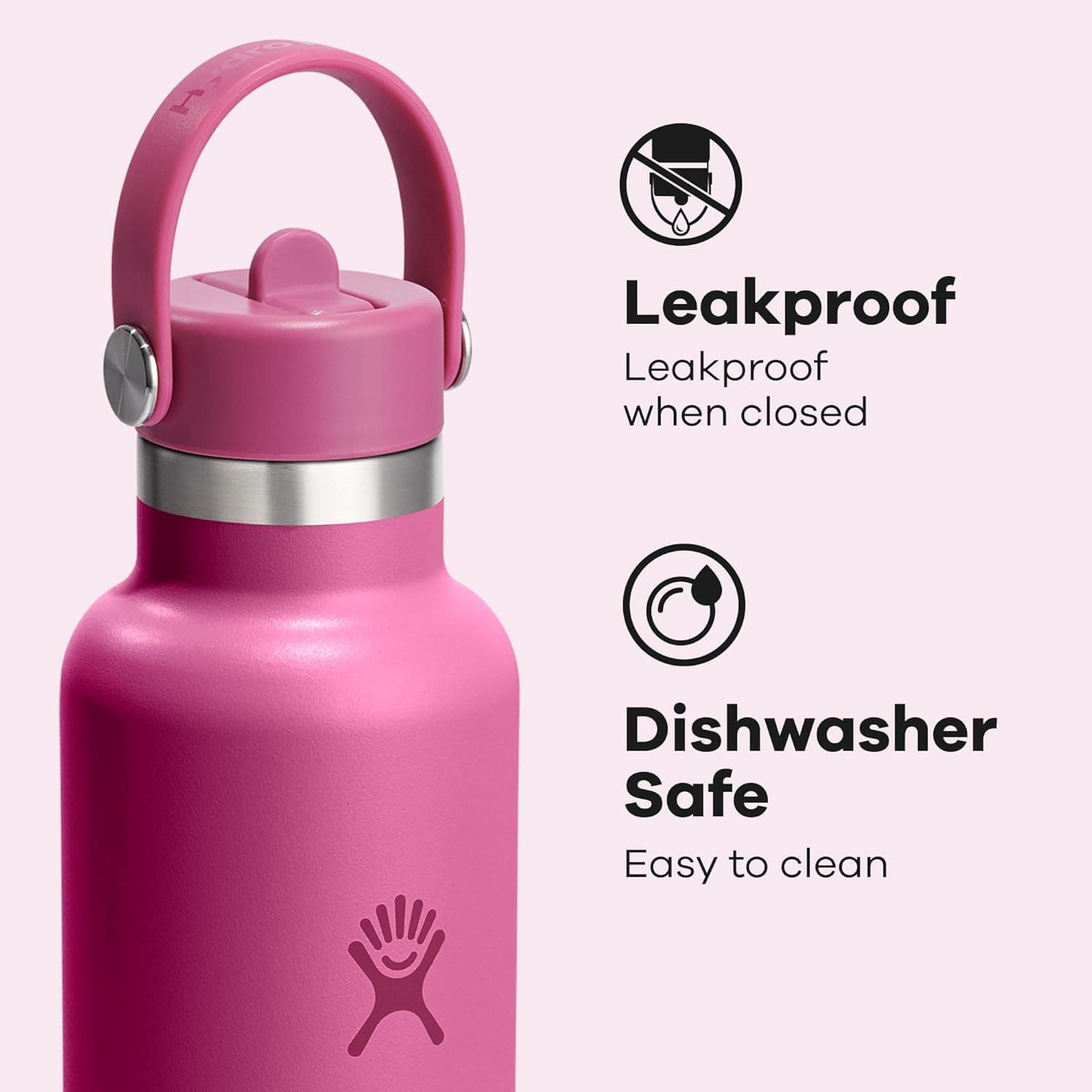 Hydro Flask Water Bottle - Reef Pink 24 oz thumbnail 4