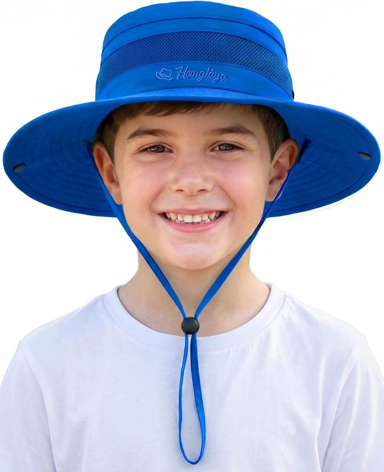 HONGTEYA Kids Sun Hat UPF 50+ Toddler Summer Bucket Hat Outdoor Fishing Safari for Boys Girls Age 2-13 Years (US, Age, 5 Years, 13 Years, Dark Blue) : Clothing, Shoes &amp; Jewelry thumbnail 4