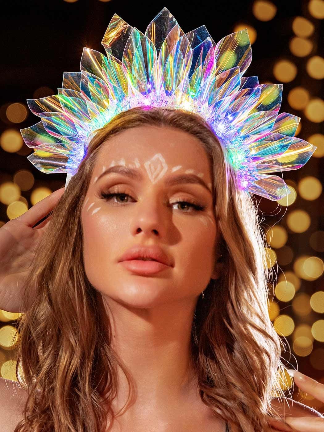 JEAIRTS Light Up LED Crown Headband thumbnail 3