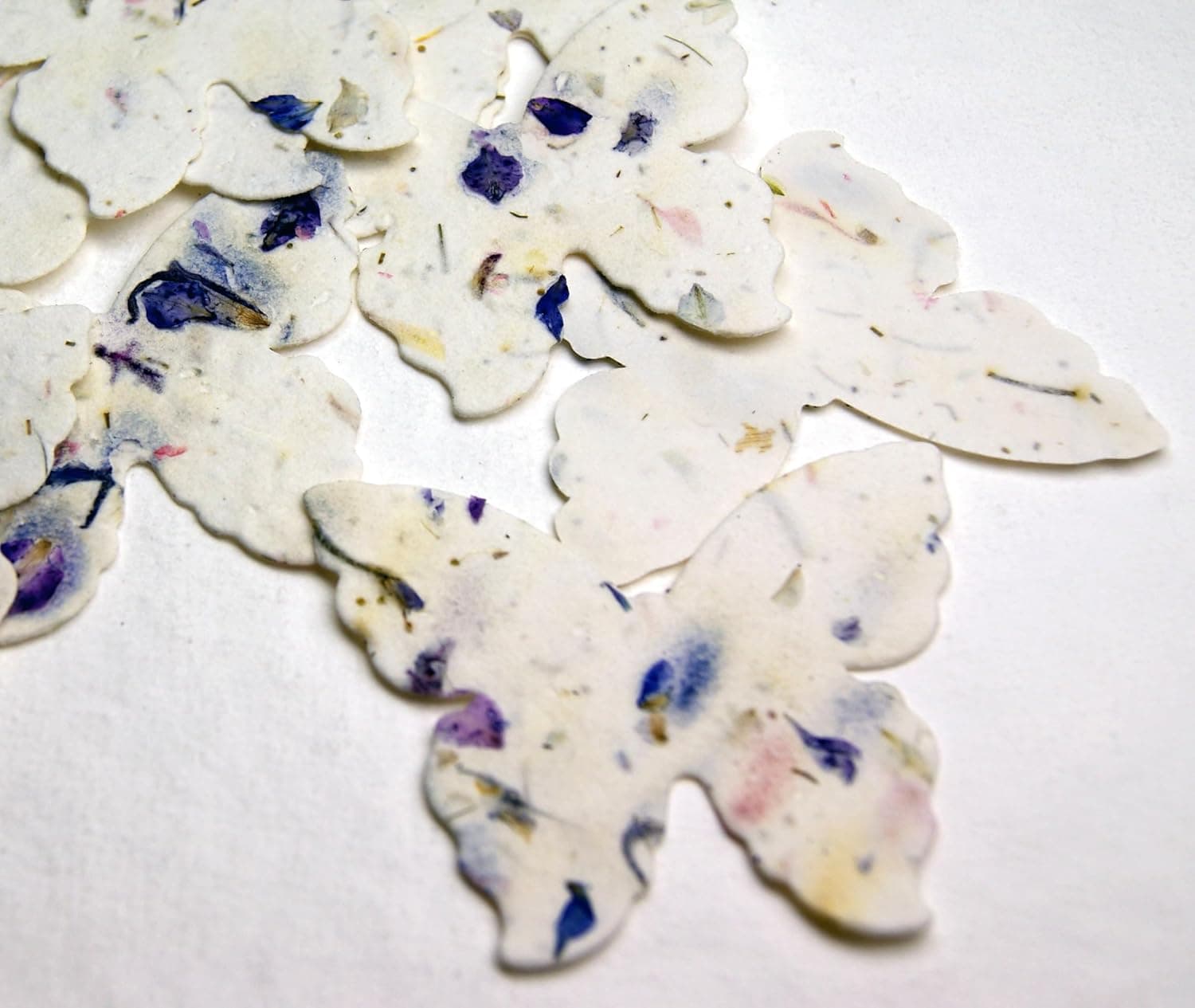 Of The Earth Handmade Paper - Wildflower Seed Paper Butterfly Shape - Large 3" - Set of 24 (45s Purple Recycled) : Patio, Lawn &amp; Garden thumbnail 5
