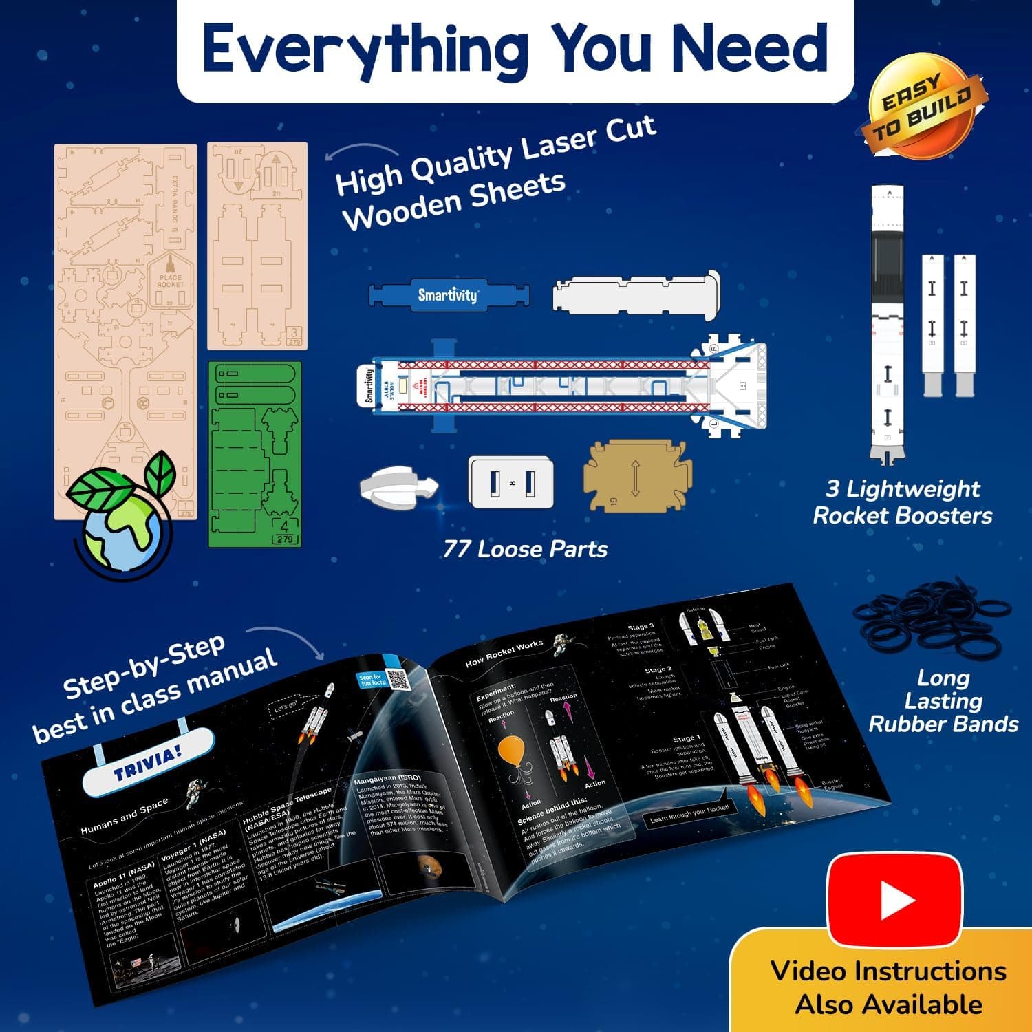 Smartivity Rocket Launcher STEM Kit thumbnail 5