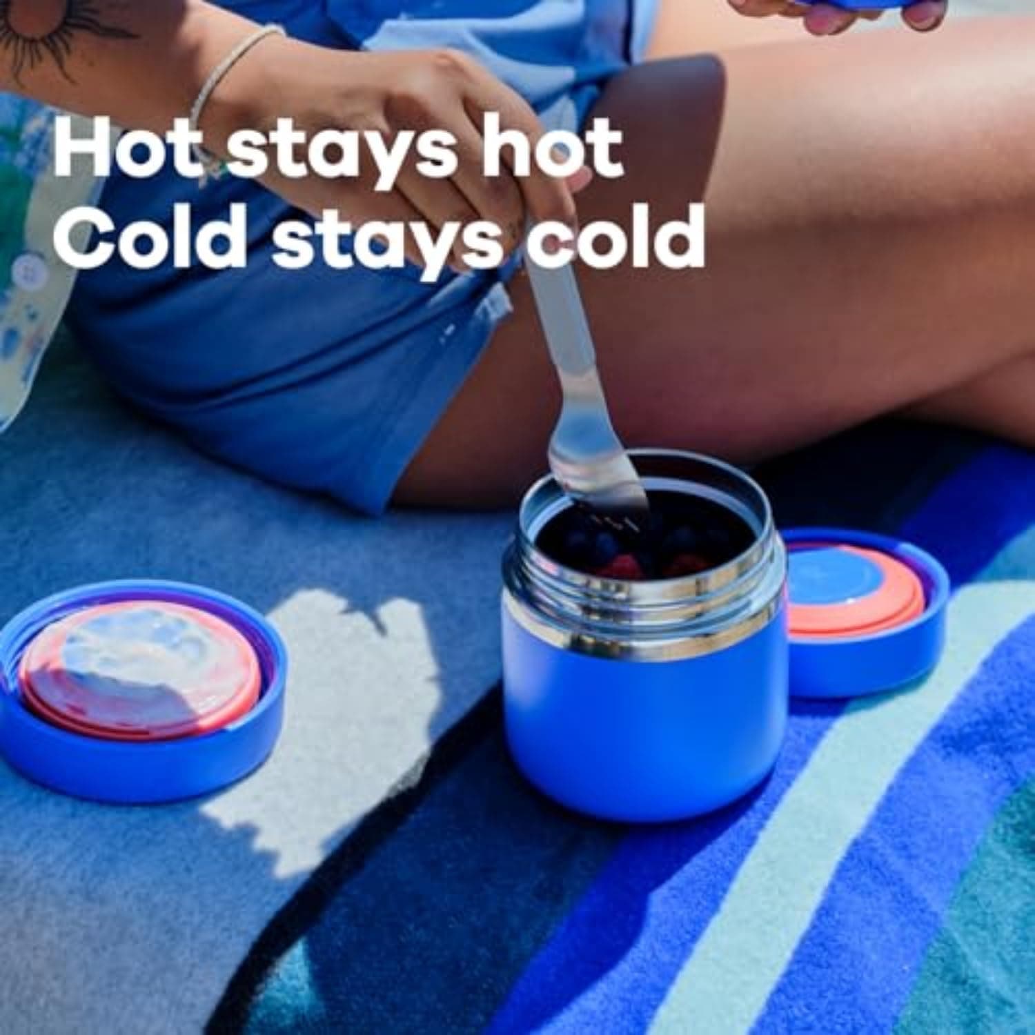 Hydro Flask Food Jar – Insulated Stainless Steel, Snack Travel Container for Hot Food, Lunch, &amp; Soup 20 Oz Black : Home &amp; Kitchen thumbnail 4