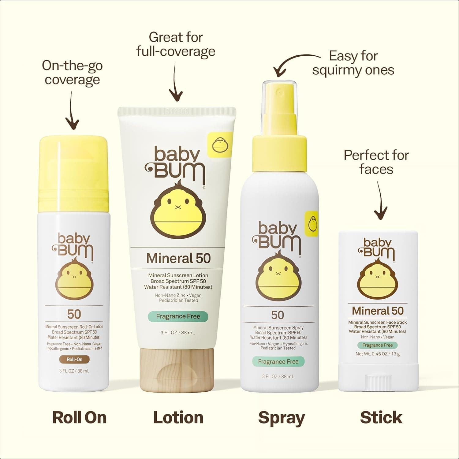 Baby Bum SPF 50 Mineral Sunscreen Lotion Travel Size thumbnail 5