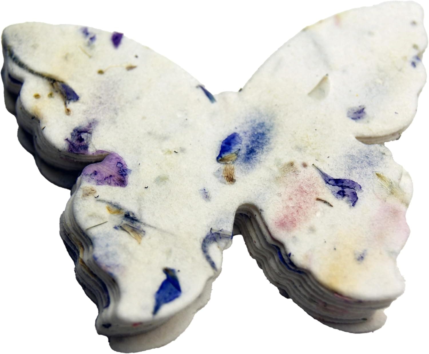 Of The Earth Handmade Paper - Wildflower Seed Paper Butterfly Shape - Large 3" - Set of 24 (45s Purple Recycled) : Patio, Lawn &amp; Garden image 1