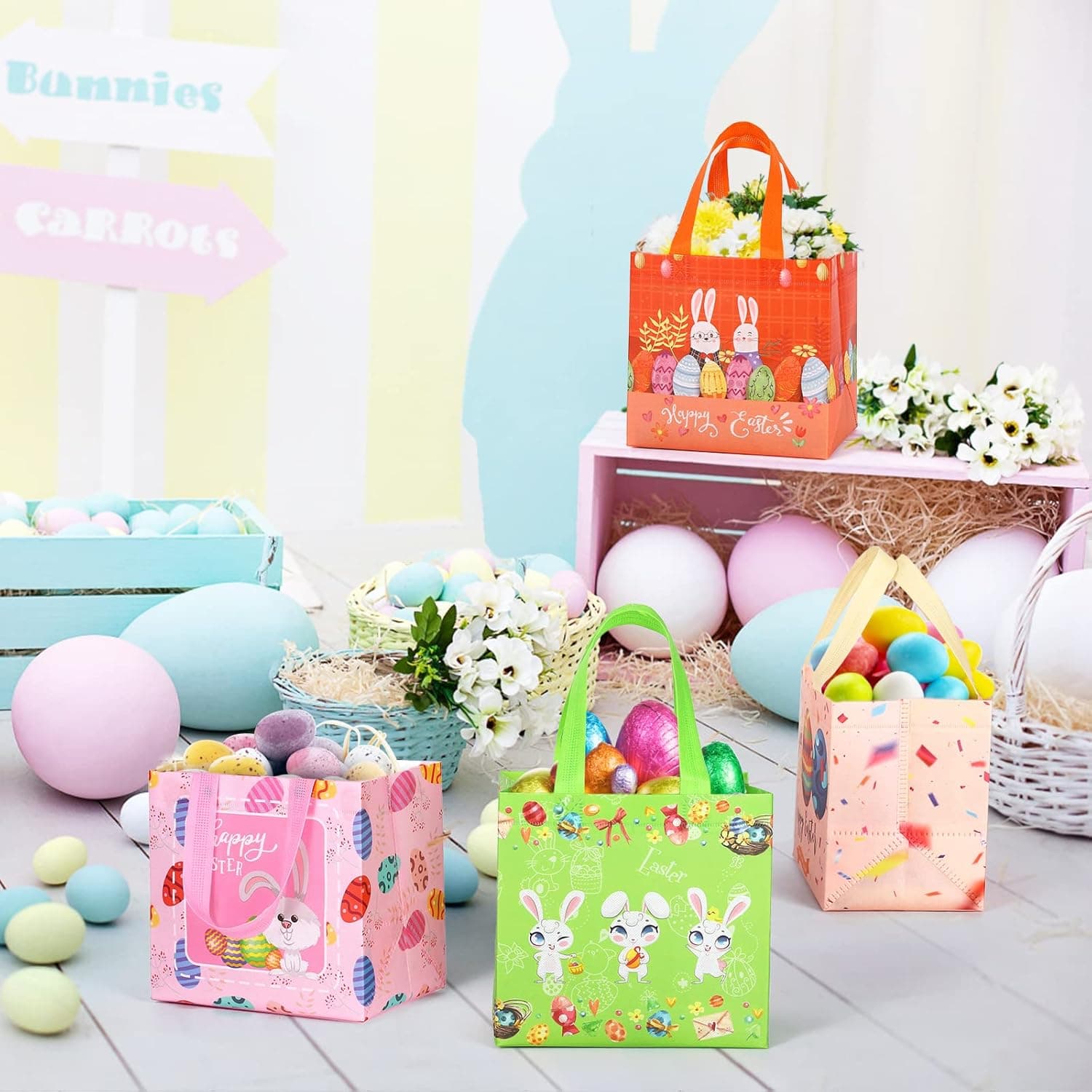 YANGTE 12 Pack Kid Easter Baskets with Handle thumbnail 5