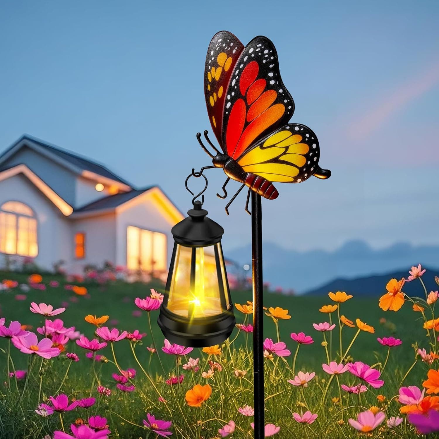 Solar Butterfly Garden Stakes with Lights — Spring Gift Ideas gift idea