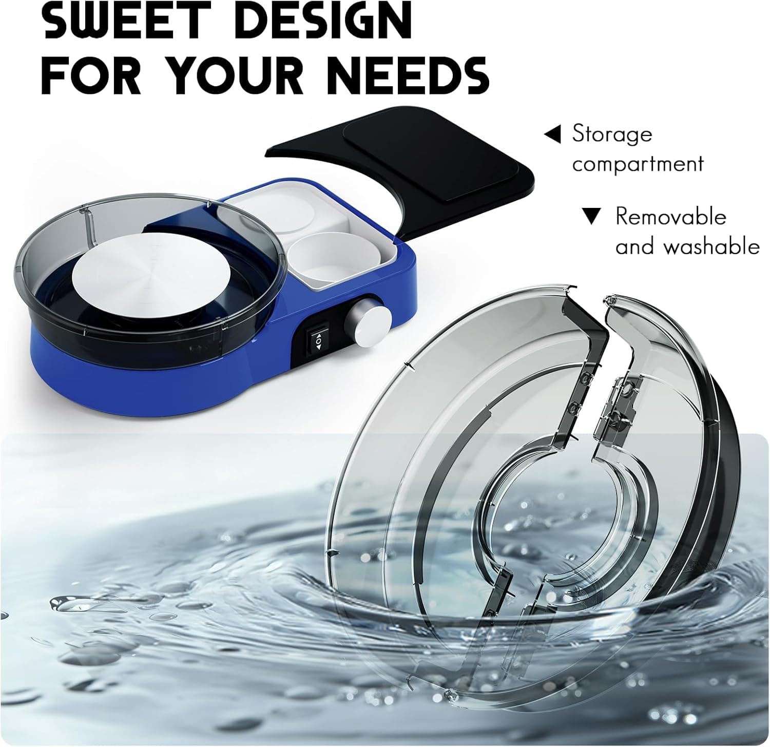 Catcrafter Pottery Wheel for Kids Adult and Beginners - Complete Pottery Set for Teens with 6" Turntable, 2.2lb Clay, Art Supplies Sculpting Tools, Craft Gifts for Teens Adults (Blue) thumbnail 4