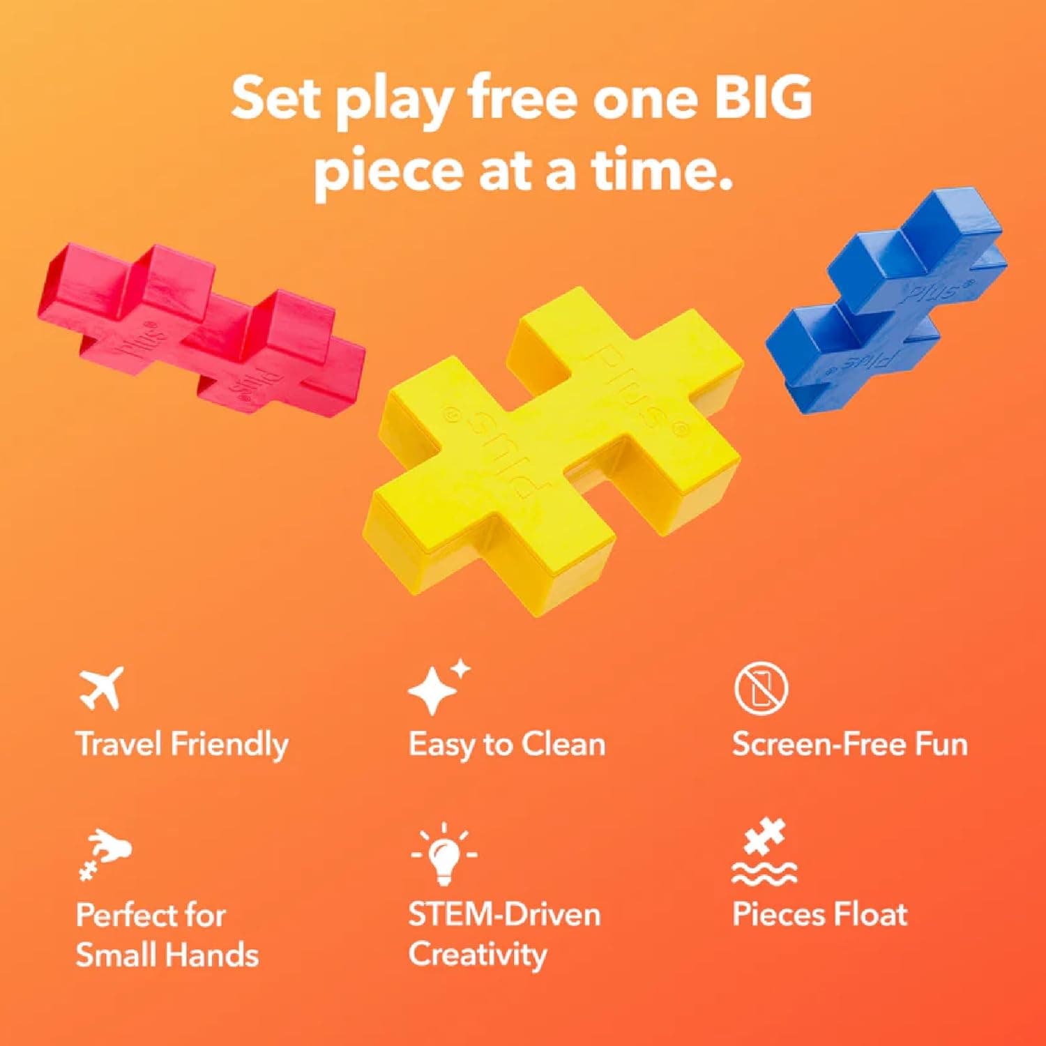 PLUS PLUS Big - 15 Piece Easter Bunny Tube thumbnail 5