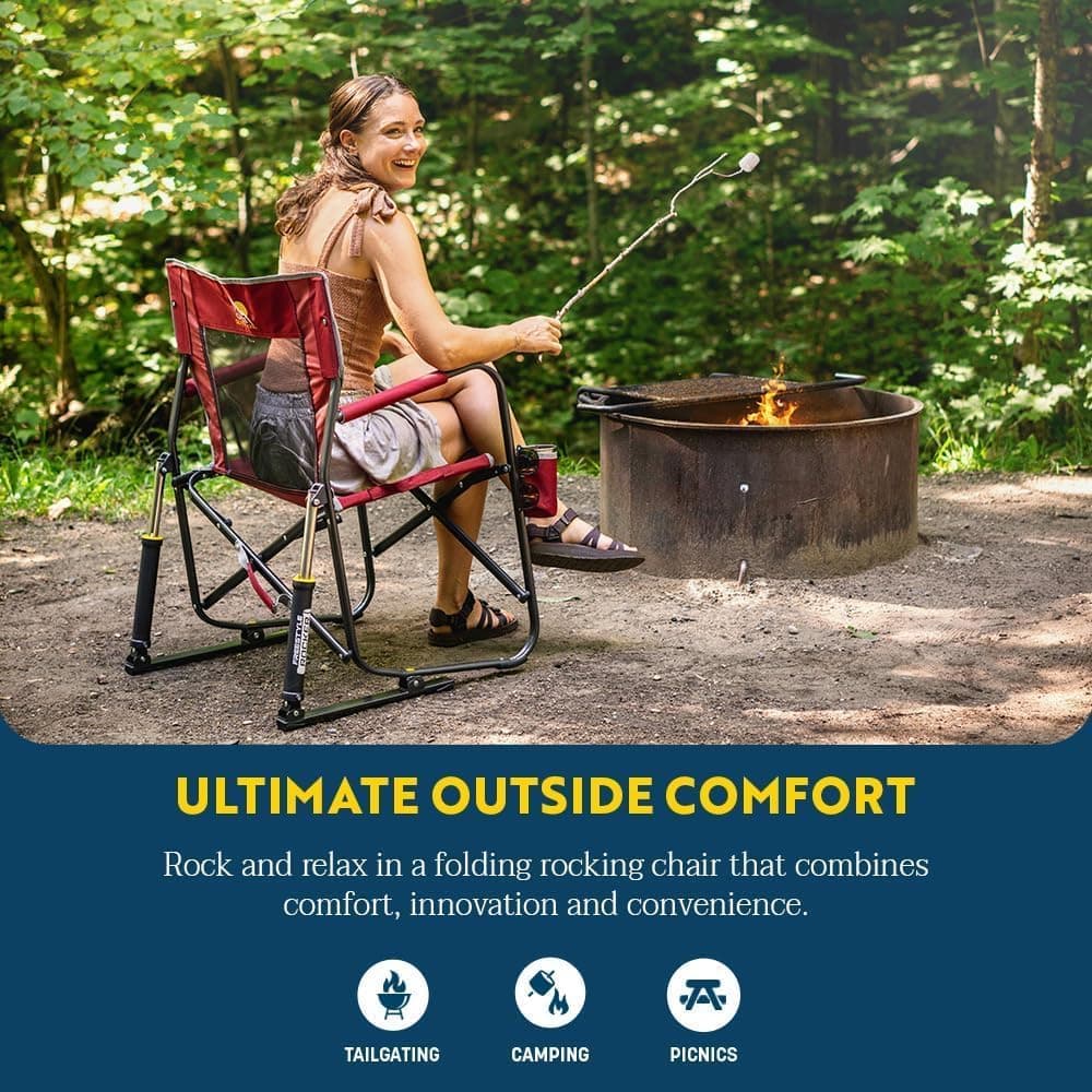 GCI Outdoor Freestyle Rocker Camping Chair - Indigo Blue thumbnail 3