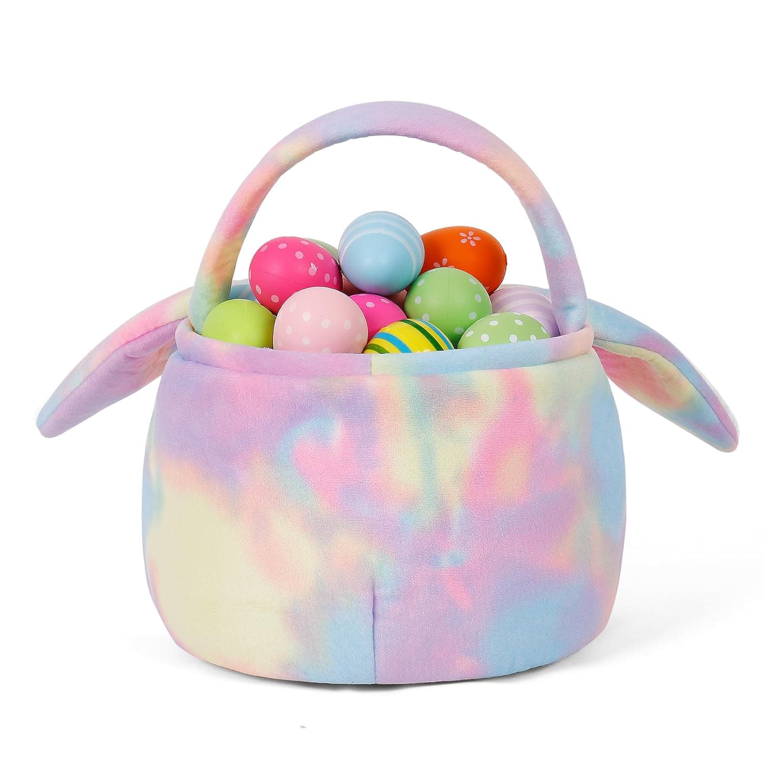 HitToys Easter Bunny Baskets for Kids, Egg Hunt Bags Plush Rabbit Bucket with Foldable Ears Easter Gifts for boys and girls : Baby thumbnail 5