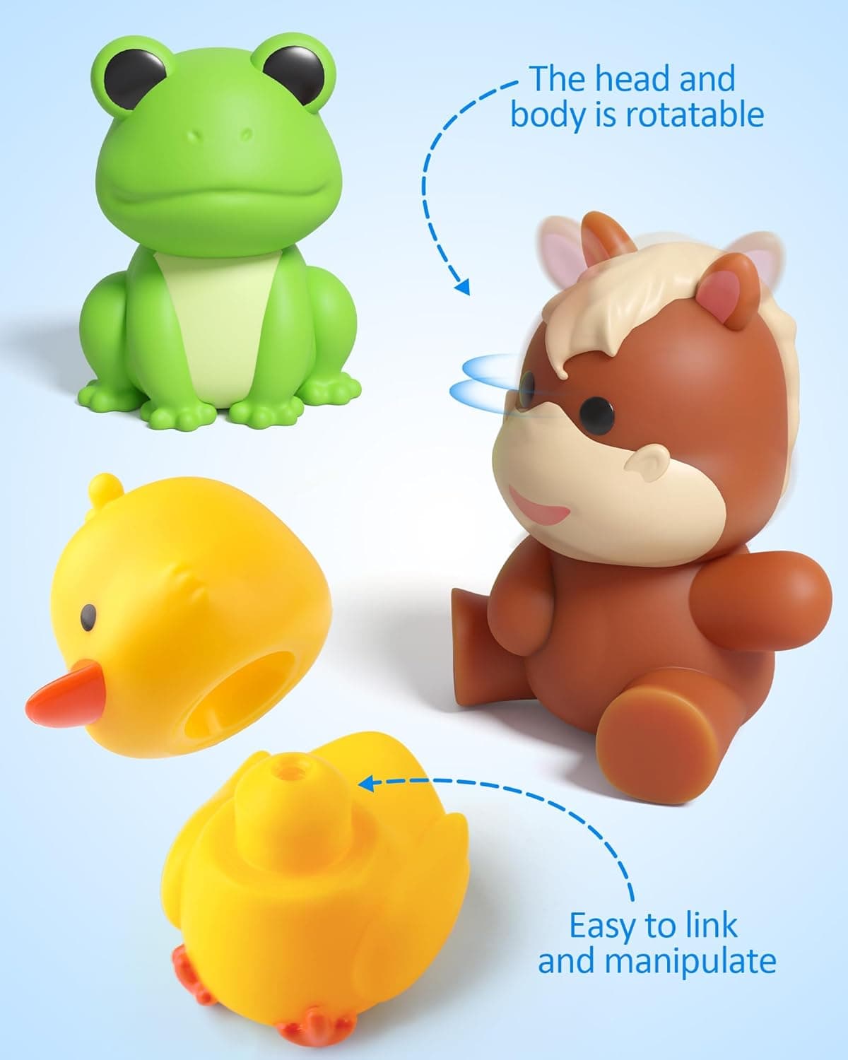 Coogam 10Pcs Farm Animal Matching Toys thumbnail 2