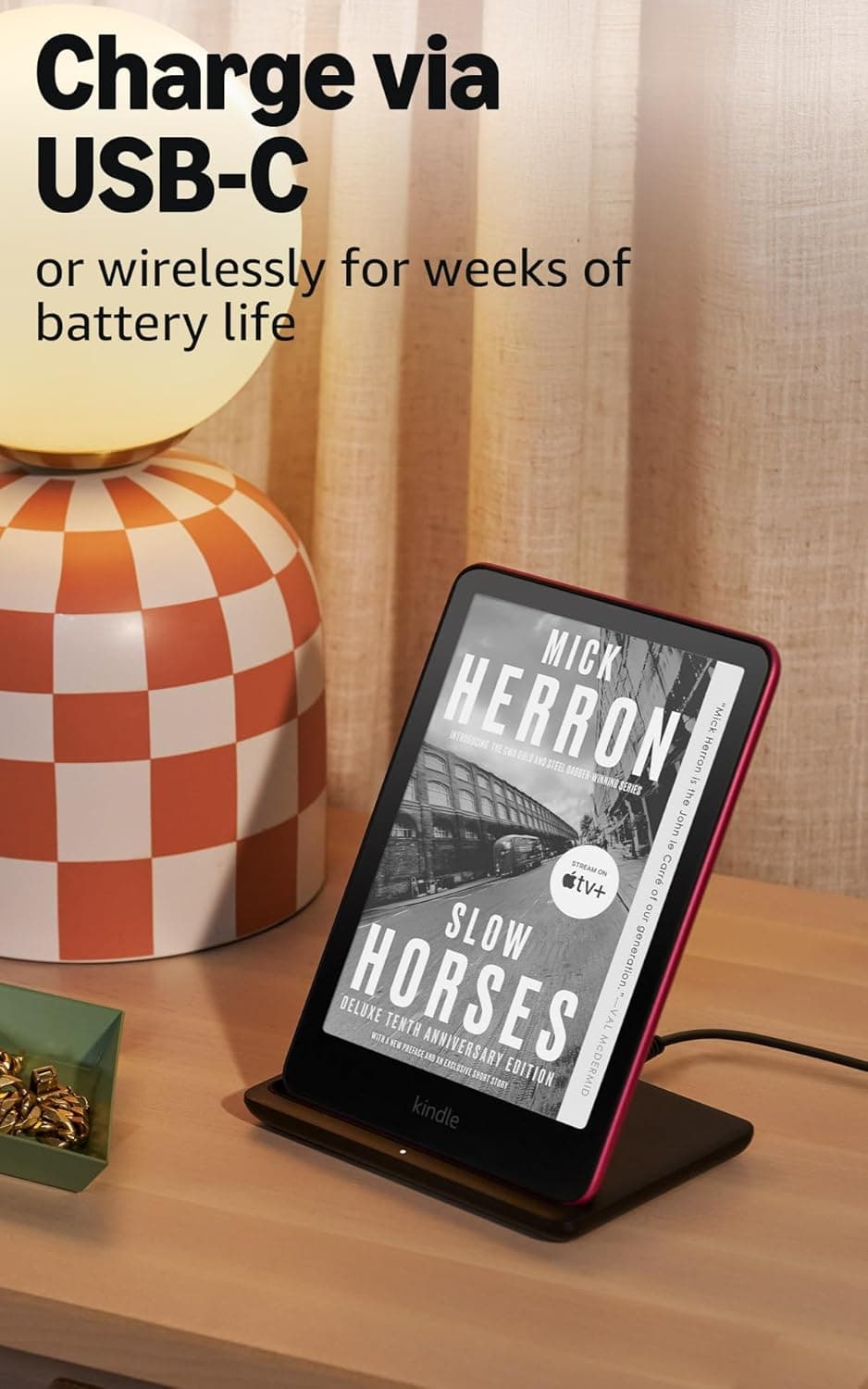 Kindle Paperwhite Signature Edition 32GB - Metallic Raspberry thumbnail 4