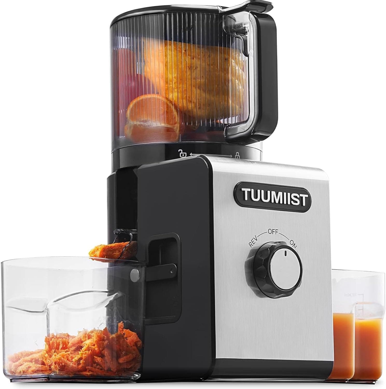 TUUMIIST Cold Press Juicer Machine with 6.5" Large Feed Chute image 1