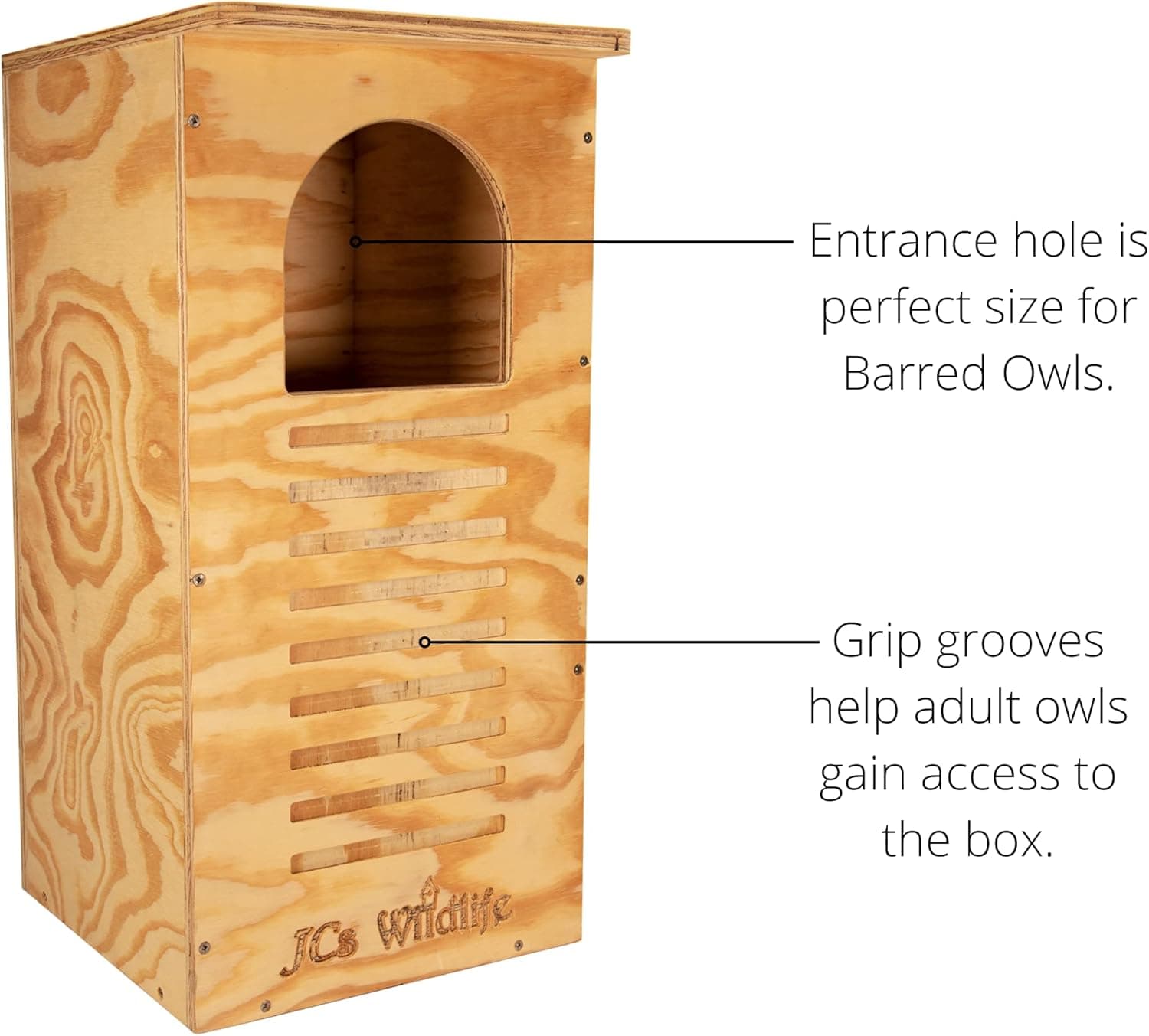 JCS Wildlife Barred Owl Nesting Box thumbnail 4