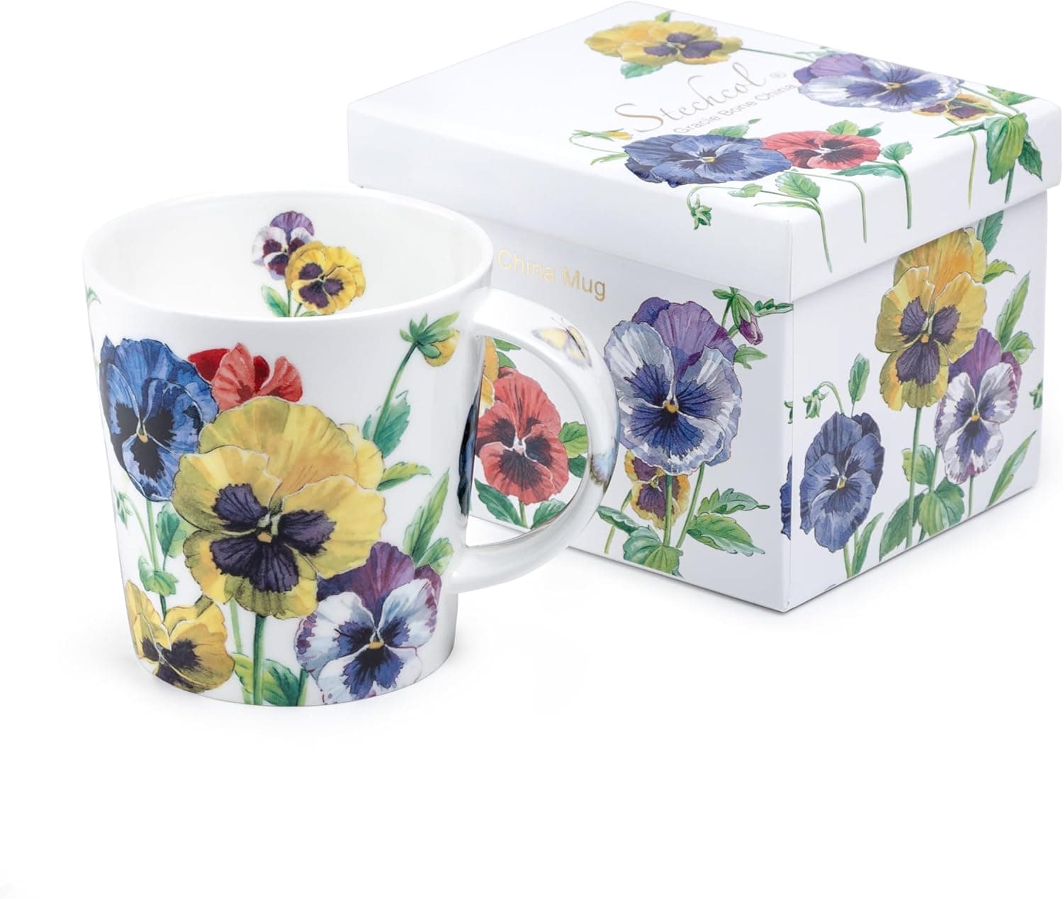 Grace Teaware Poppy Butterfly Bone China Coffee Cup thumbnail 5