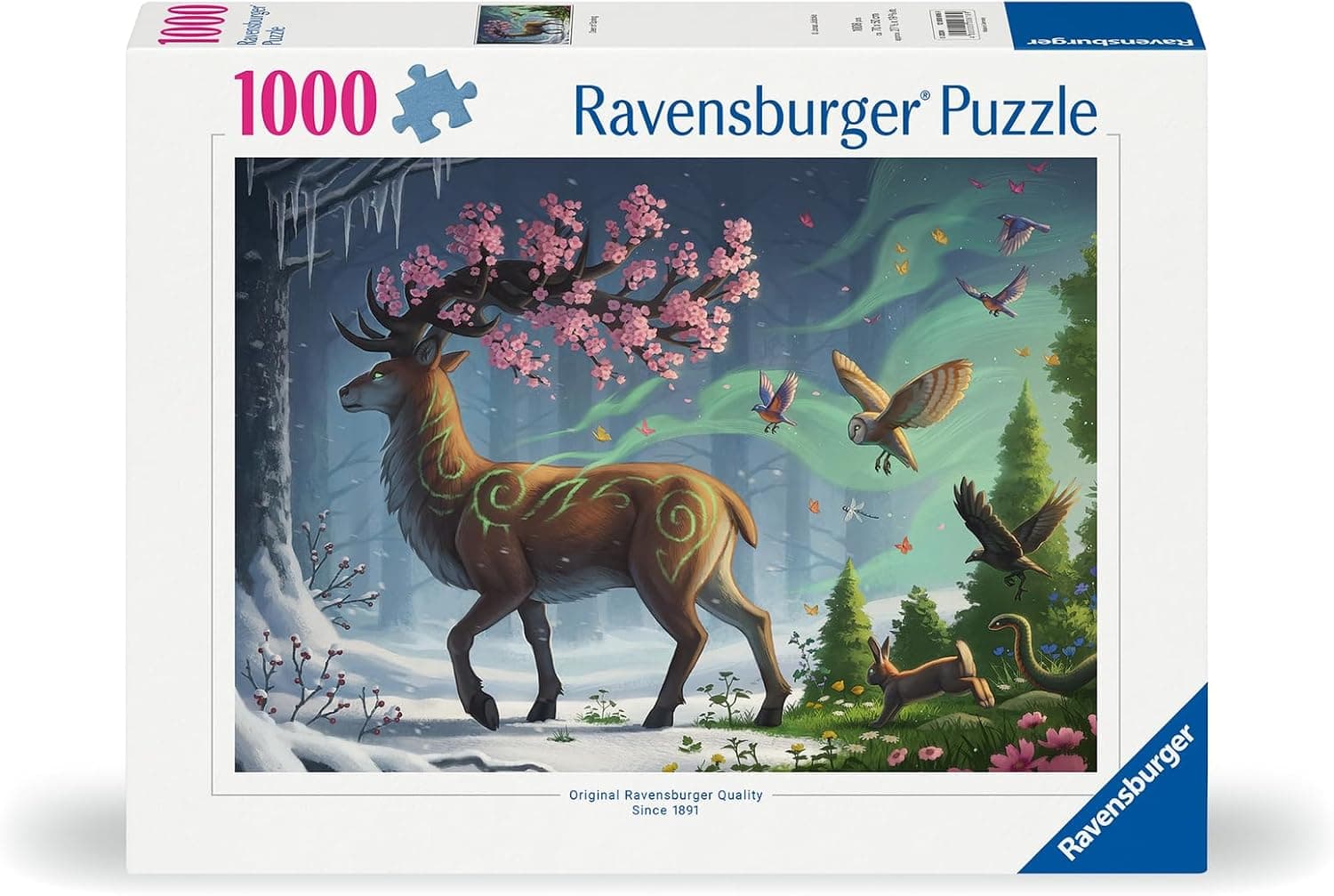 Ravensburger Spring Deer 1000 Piece Jigsaw Puzzle thumbnail 2