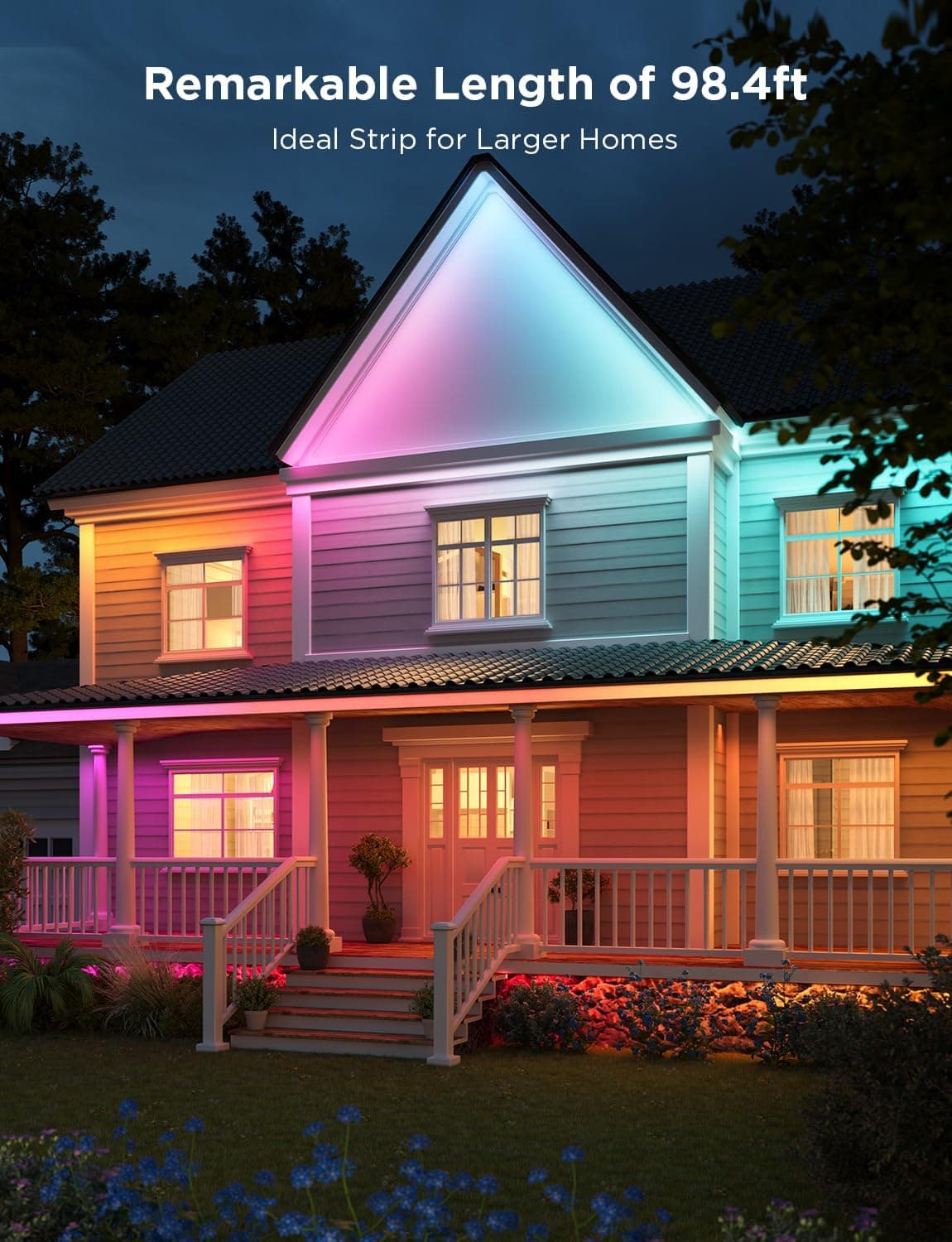 Govee Outdoor LED Strip Lights, 98.4ft Smart Lights thumbnail 3