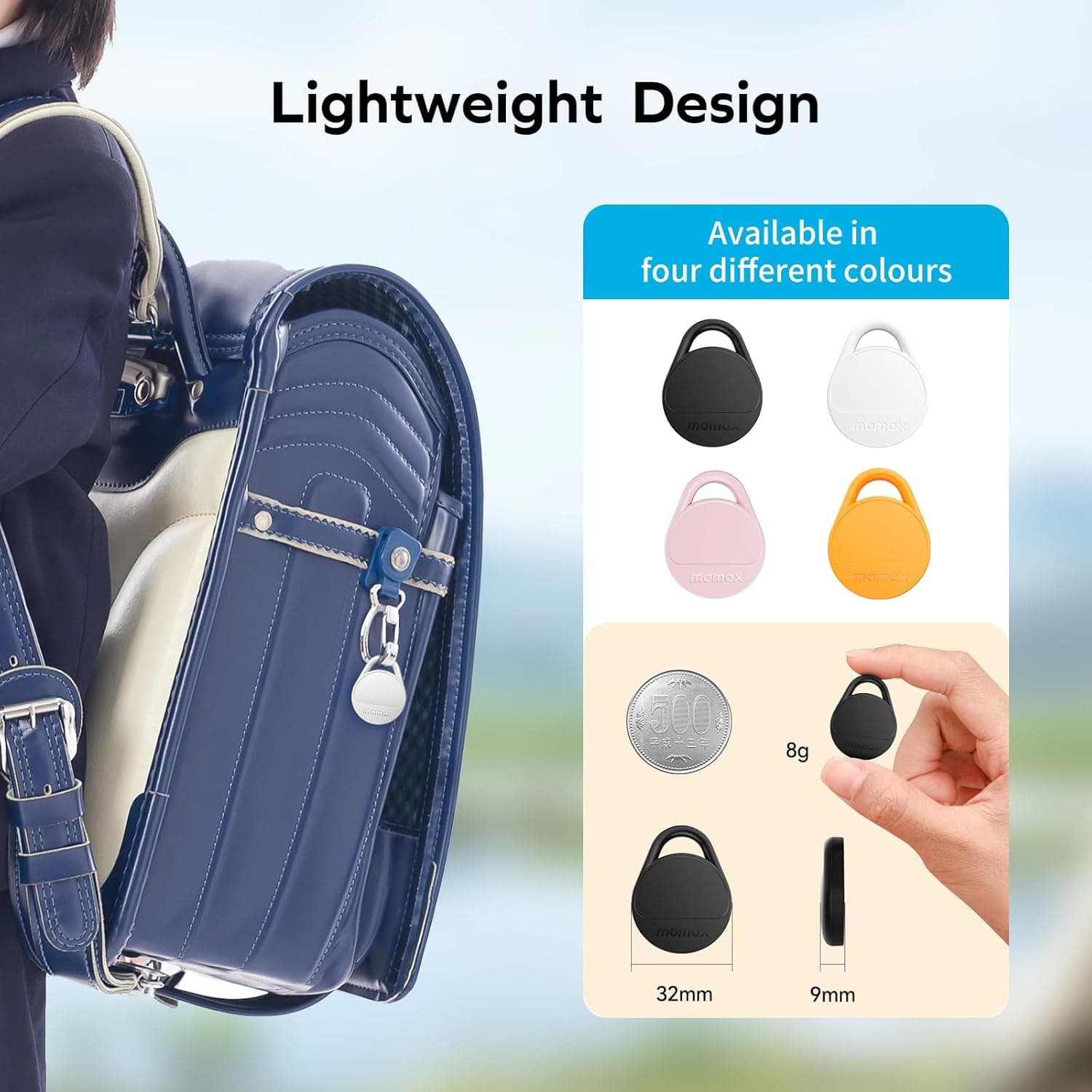 Momax Air Tracker Tags 4 Pack with Replaceable Battery thumbnail 3