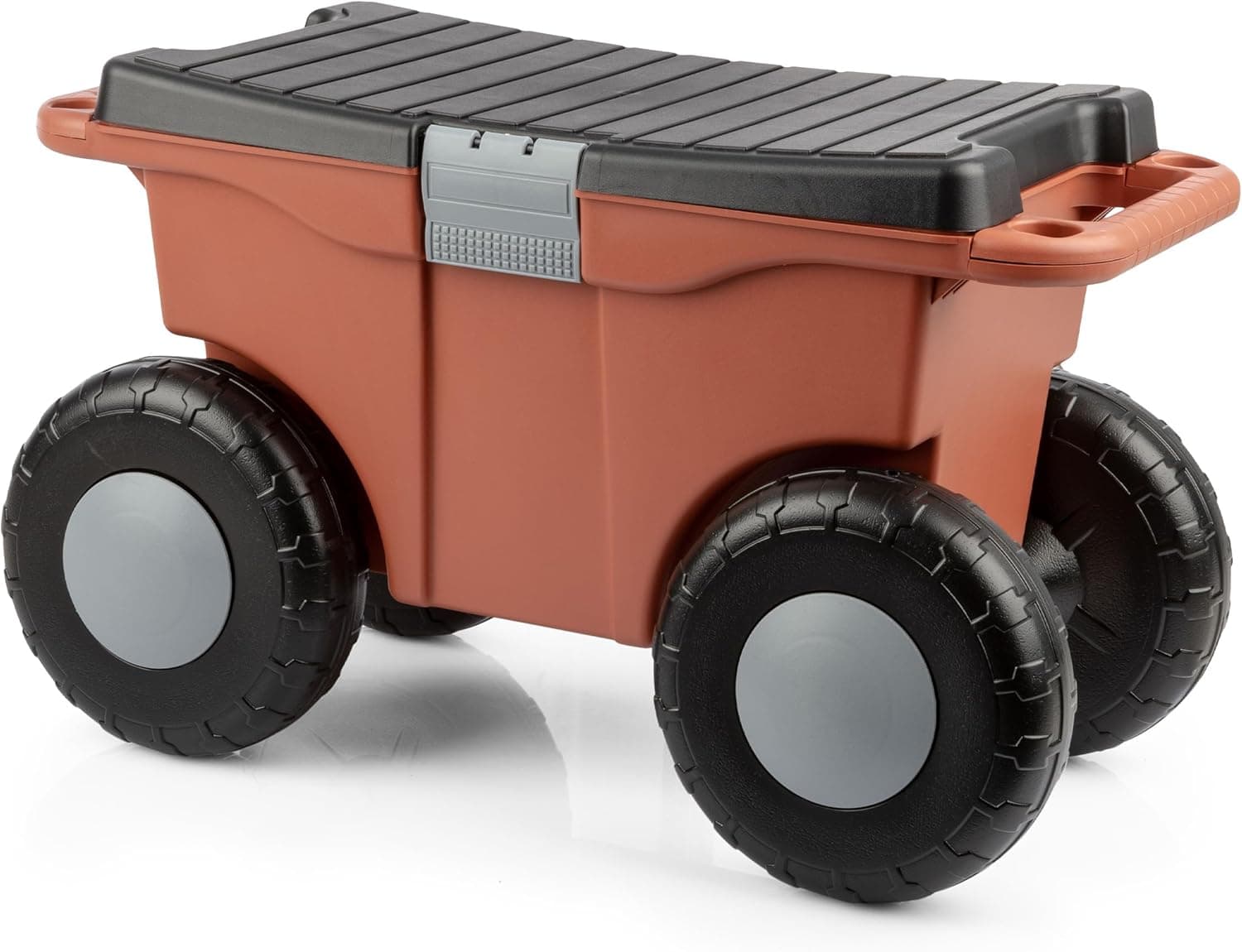 Pure Garden Rolling Garden Cart with Seat - Terracotta — Spring Gift Ideas gift idea