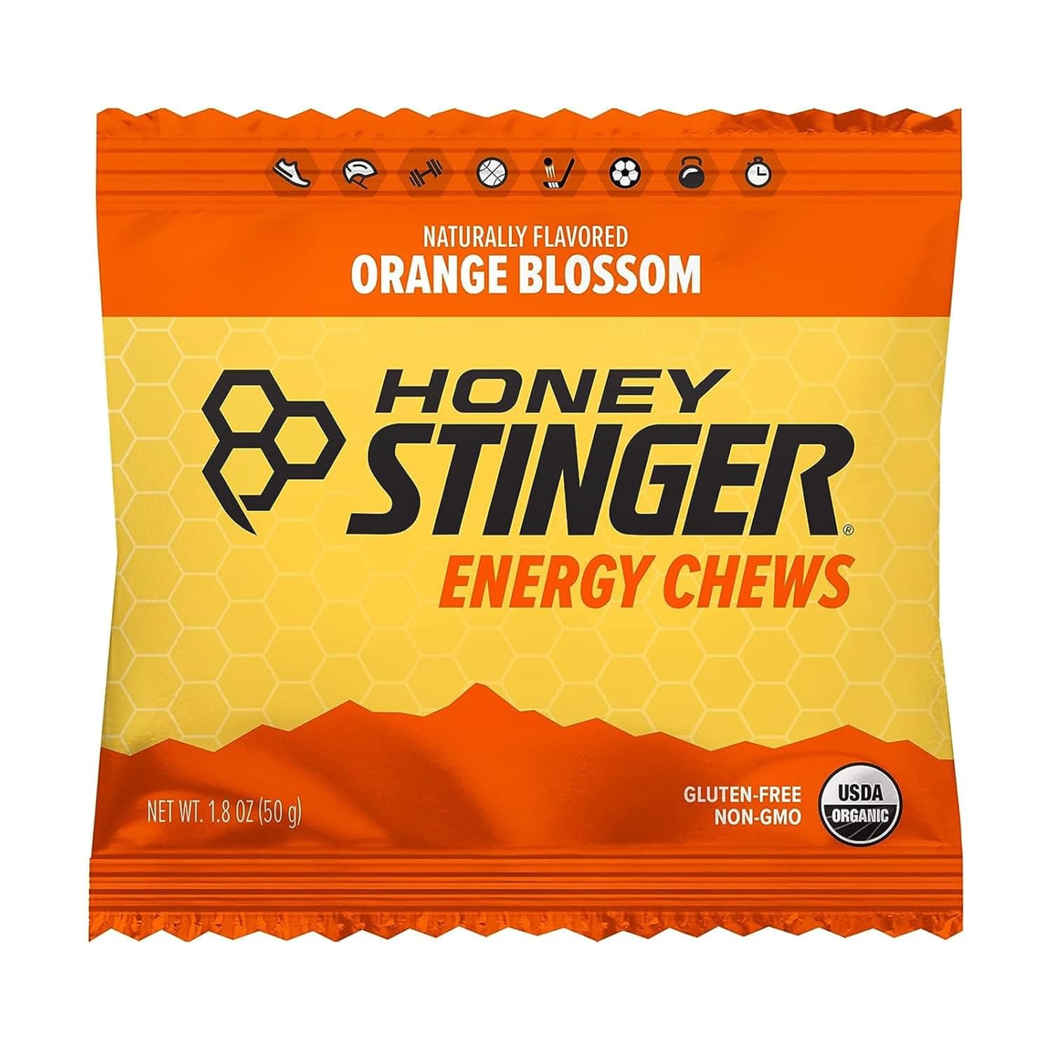 Honey Stinger Organic Orange Blossom Energy Chew (Pack of 12) thumbnail 4