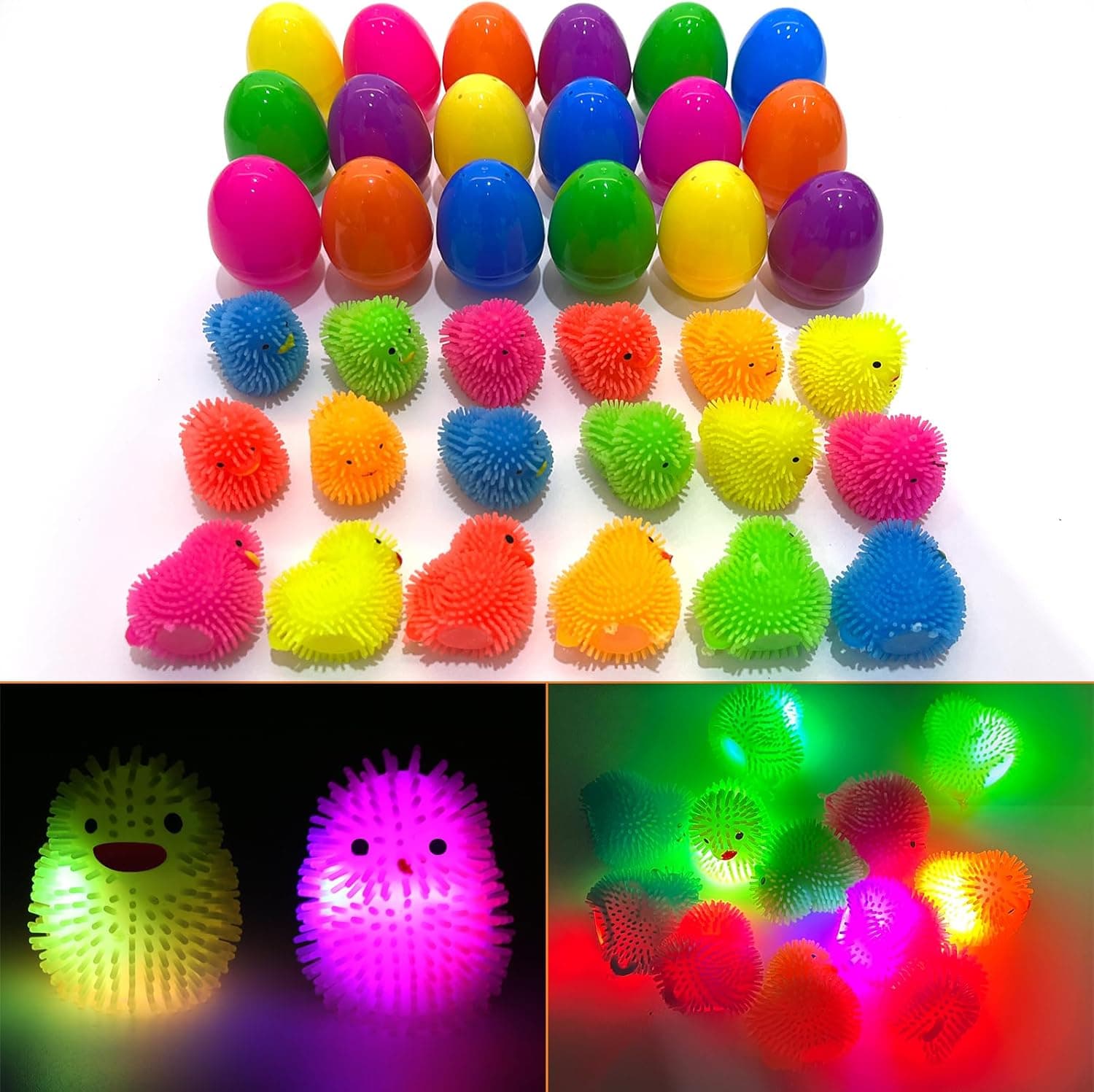 18 Pack Easter Eggs with LED Chick Puffer Balls thumbnail 4