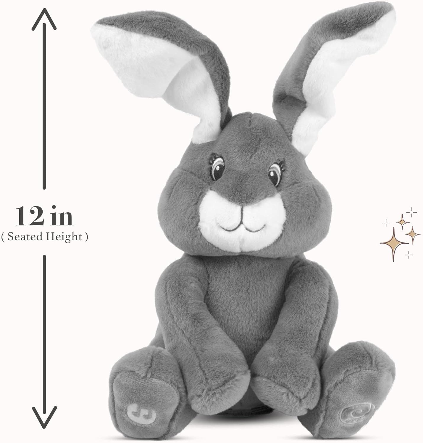 Dimple Milo Peek a Boo Bunny Stuffed Animal thumbnail 2