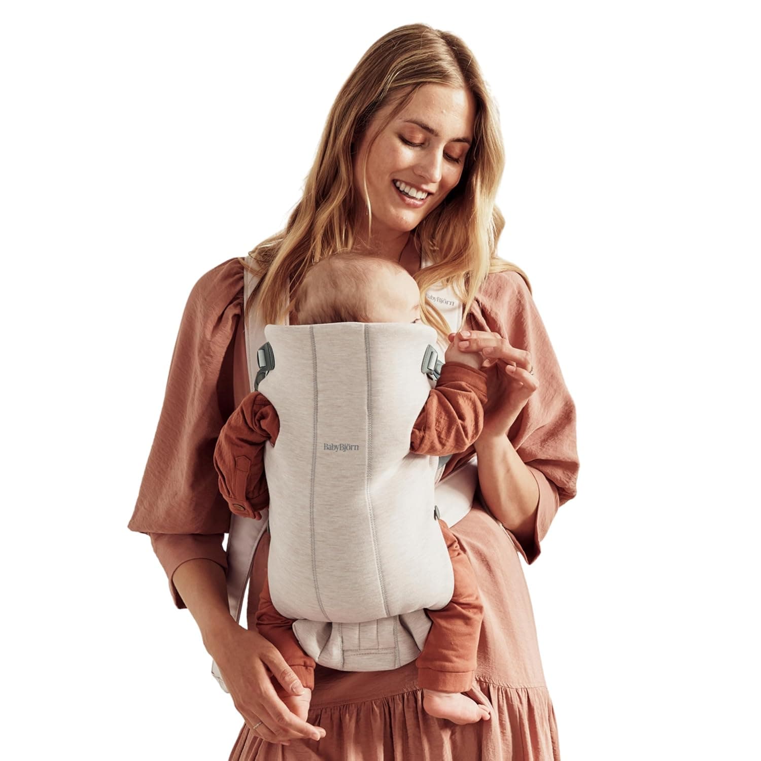 BabyBjörn Baby Carrier Mini, 3D Jersey, Light Beige — Easter Gifts gift idea