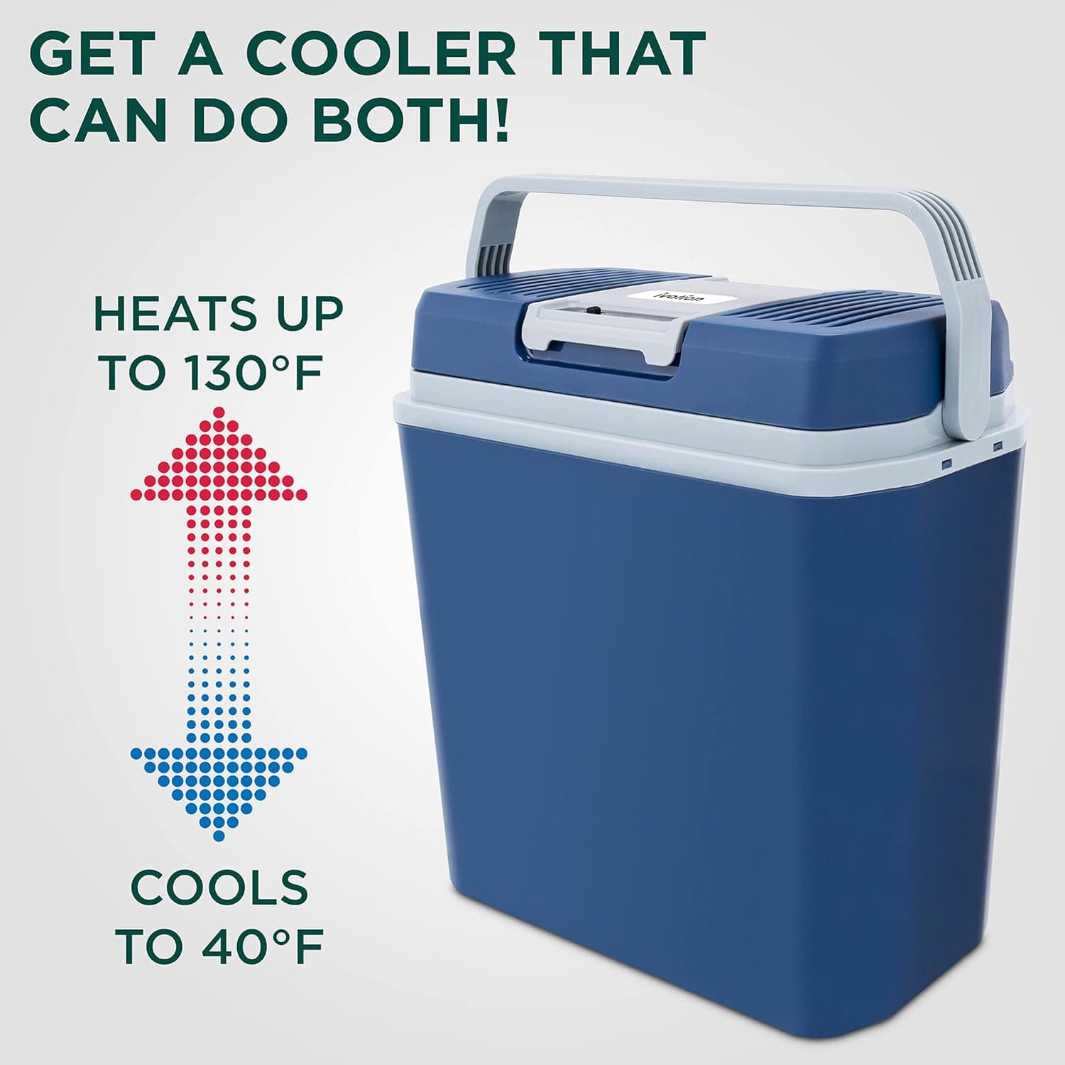 Ivation Electric Cooler & Warmer with Handle - 24L Portable Thermoelectric Fridge thumbnail 2