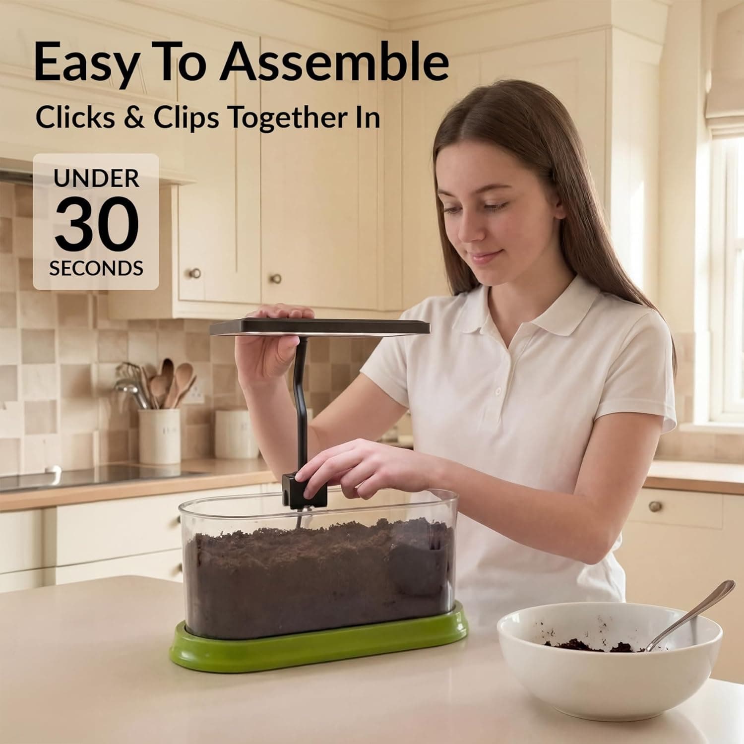 Plant Growing Kit with LED Grow Light and Root Viewing Window thumbnail 4