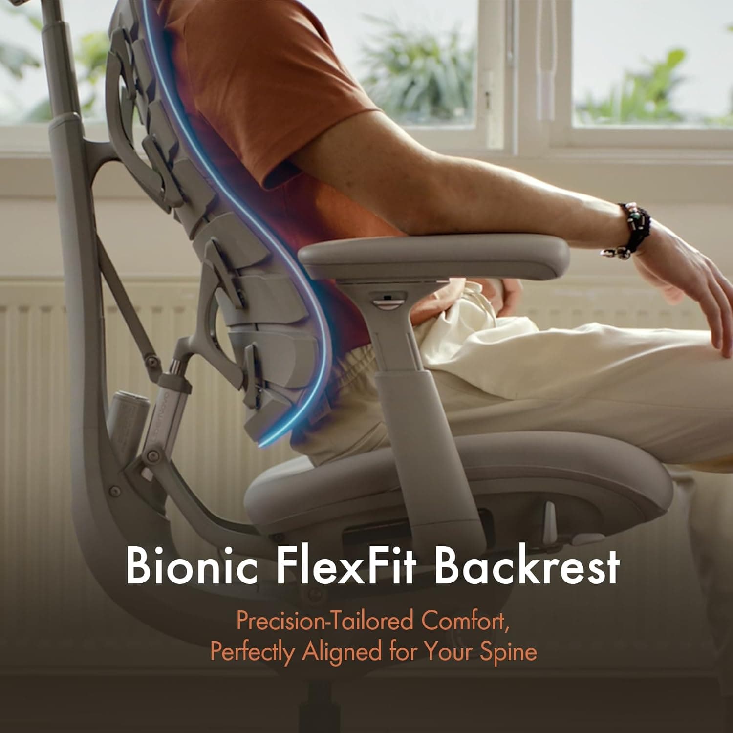 LiberNovo Dynamic Ergonomic Desk Chair and StepSync Footrest Bundle thumbnail 3