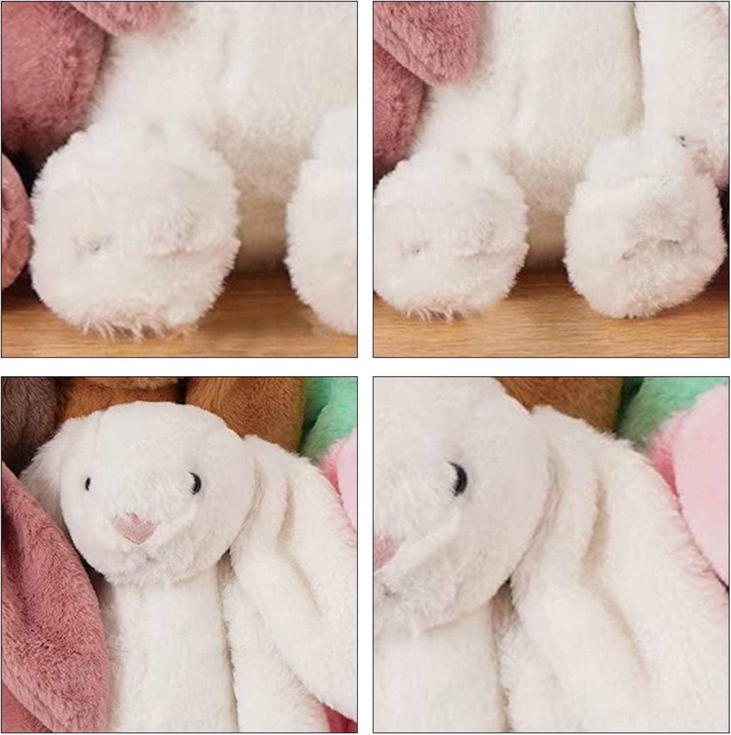 Dyoart Personalized Easter Bunny Rabbit, Custom Name Monogrammed Embroidered Bunny, Fluffy Rabbit with Long Ears,Plush Bunny Toy, Gift for Baby Kids(11.8inches) : Toys &amp; Games thumbnail 5