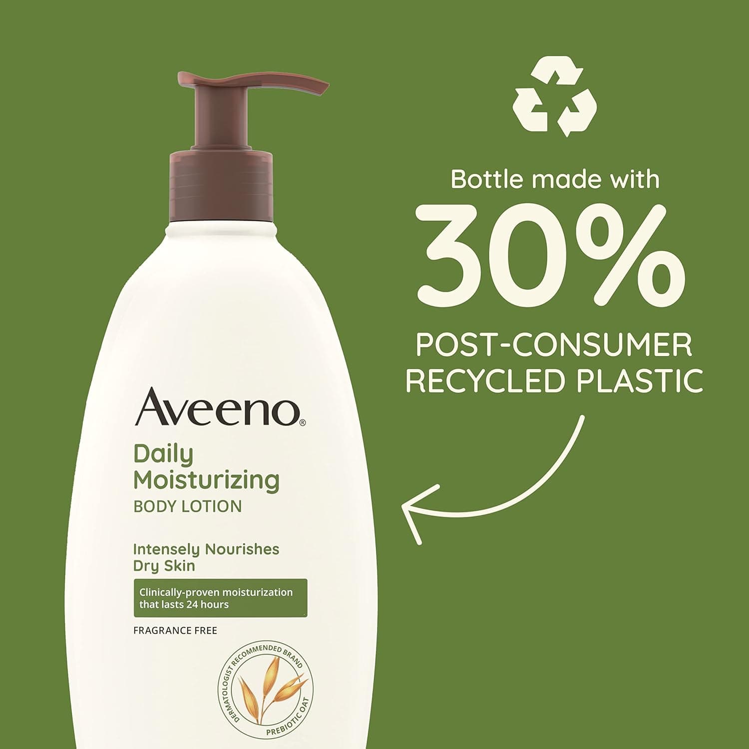 Aveeno Active Naturals Daily Moisturizing Lotion, 18-Ounce Pump (Pack of 2) : Beauty &amp; Personal Care thumbnail 5
