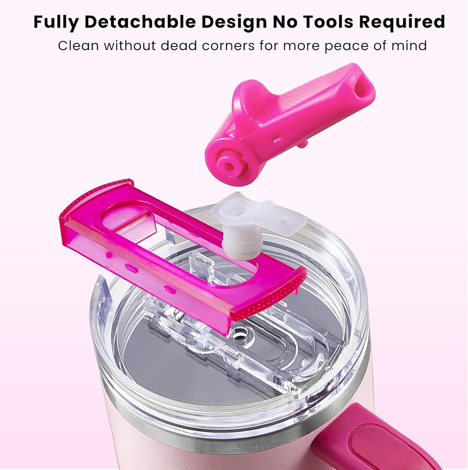 ANTAND Detachable Flip Straw Lid Replacement for 40 oz Stanley Quencher H2.0 thumbnail 2