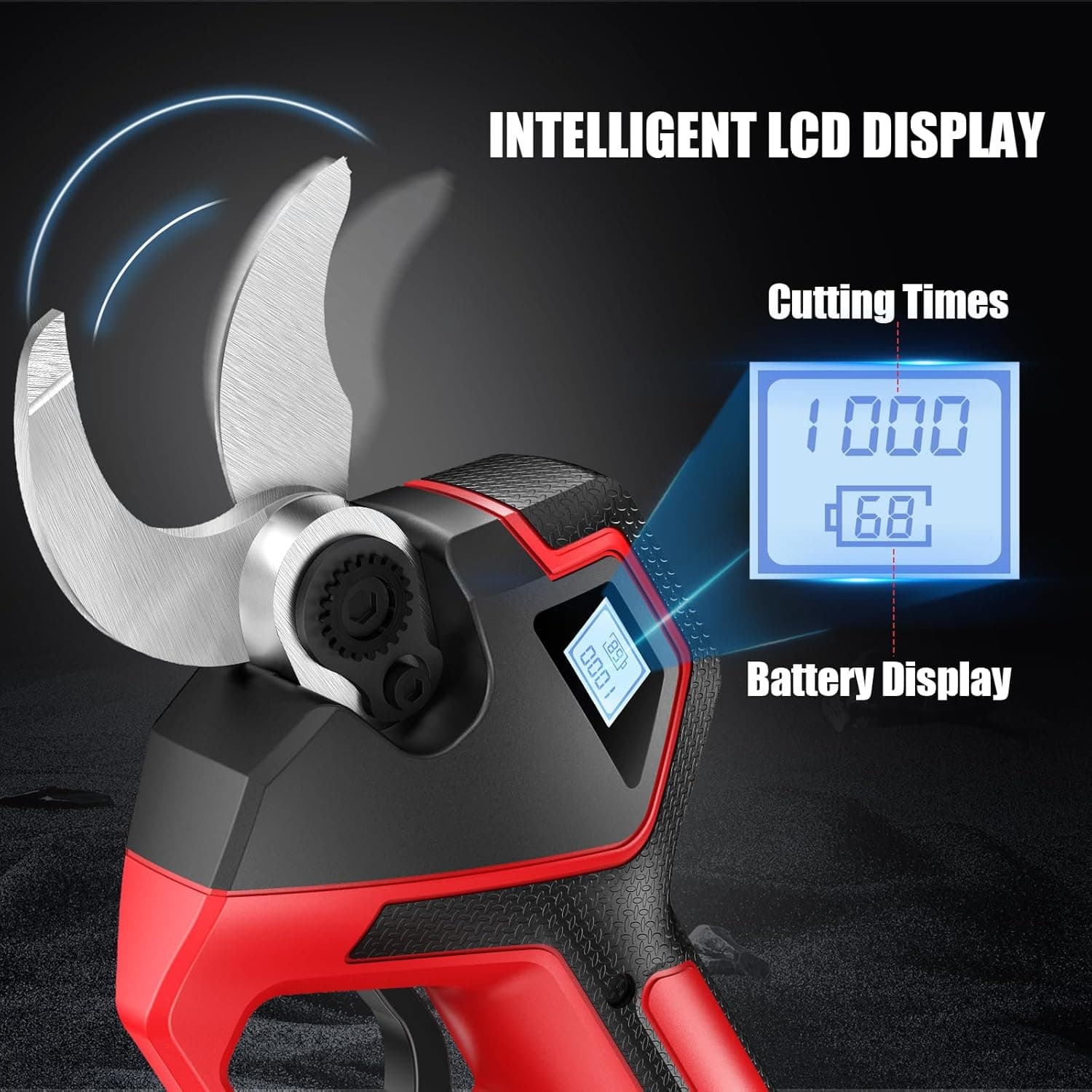 Electric Pruning Shears with LED Display and Extra Batteries thumbnail 5