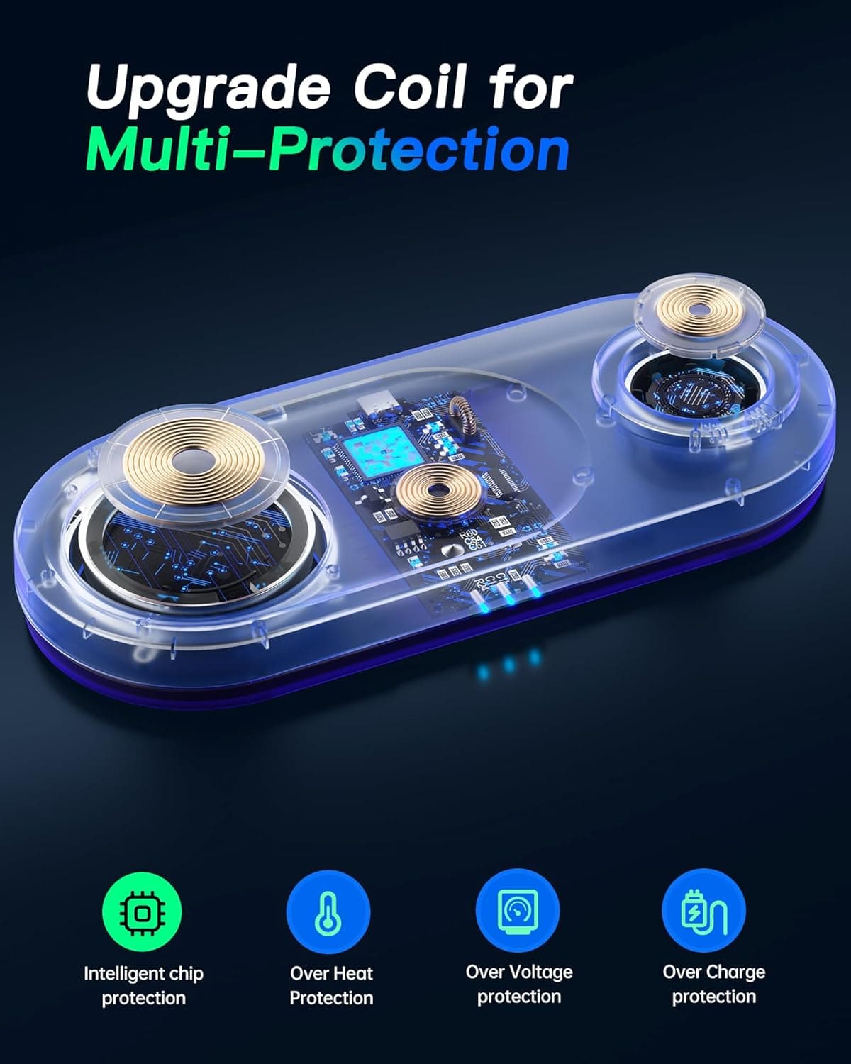 3-in-1 Wireless Charging Station for Apple Devices (White) thumbnail 5