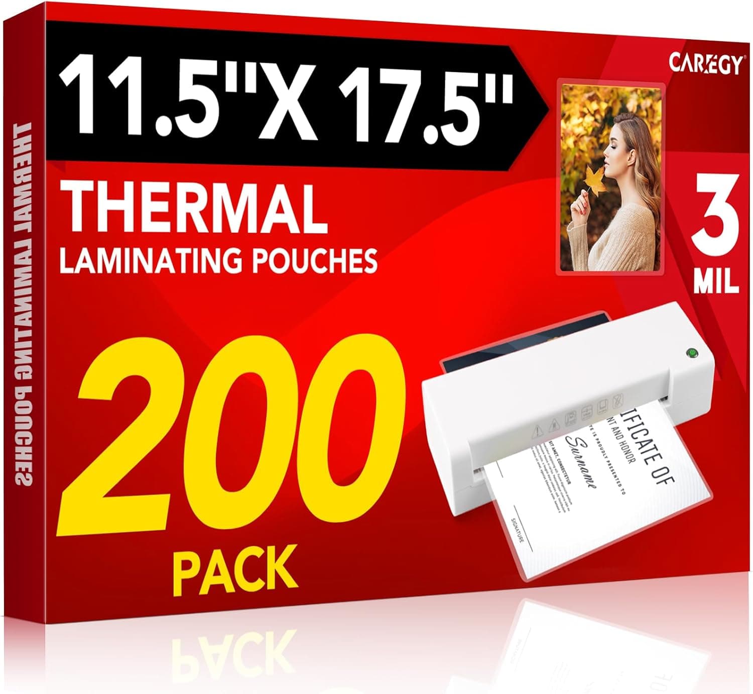 CAREGY 200 Pack Laminating Sheets with Round Corners — Spring Gift Ideas gift idea