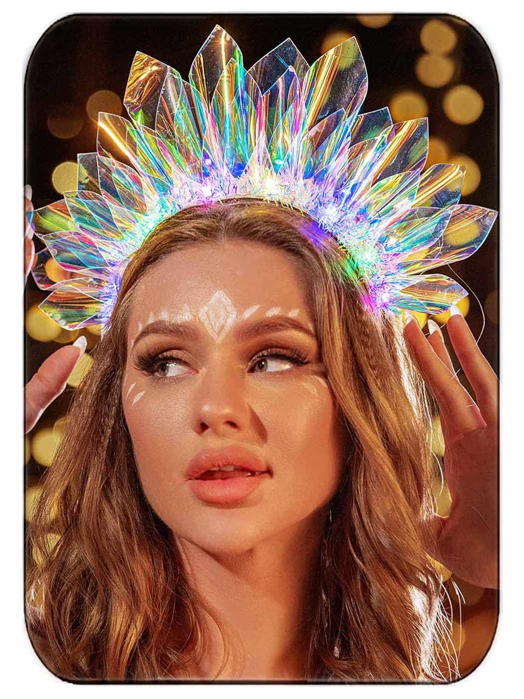 JEAIRTS Light Up LED Crown Headband — Easter Gifts gift idea